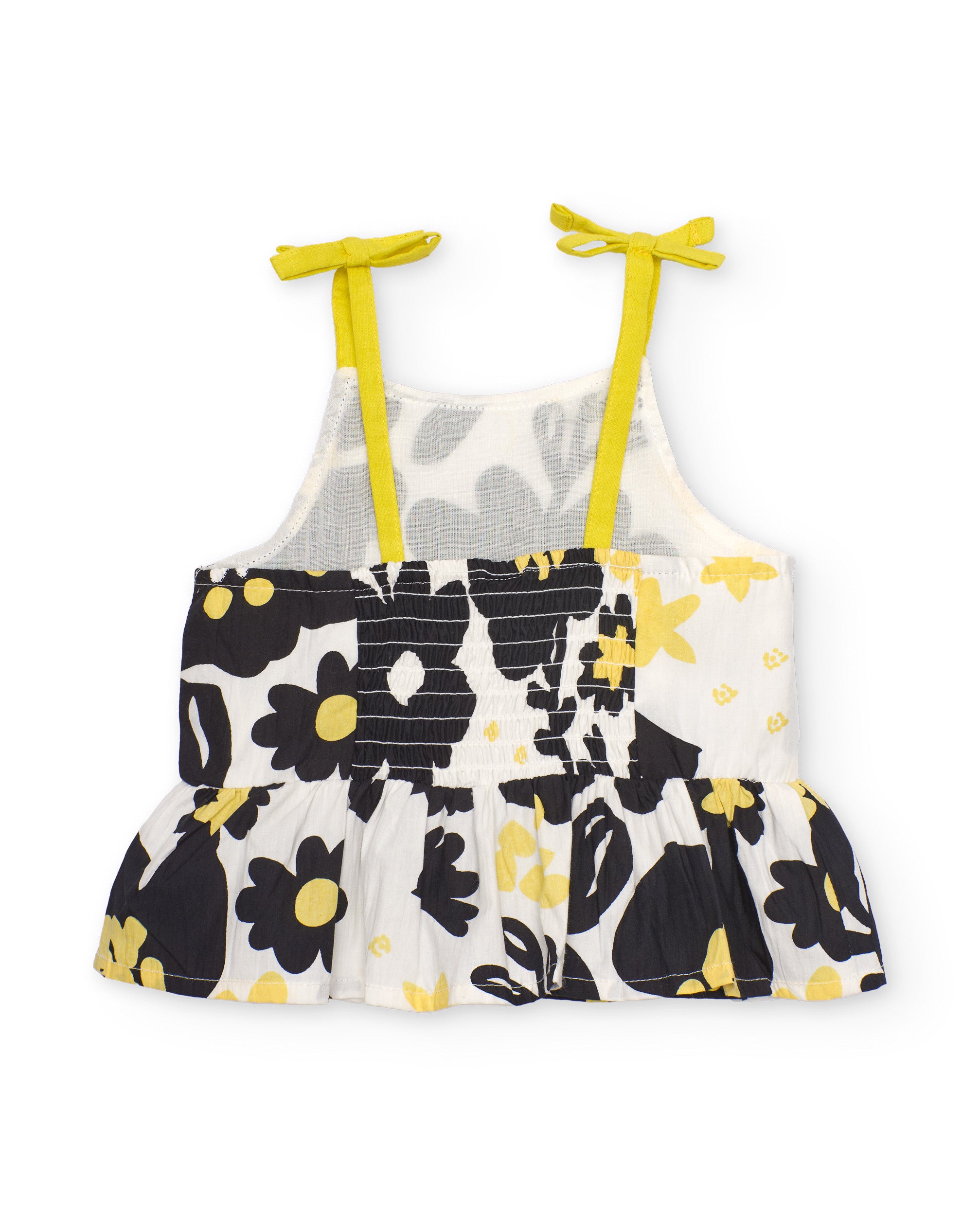 TucTuc Magliette top bambina nero volant fiori