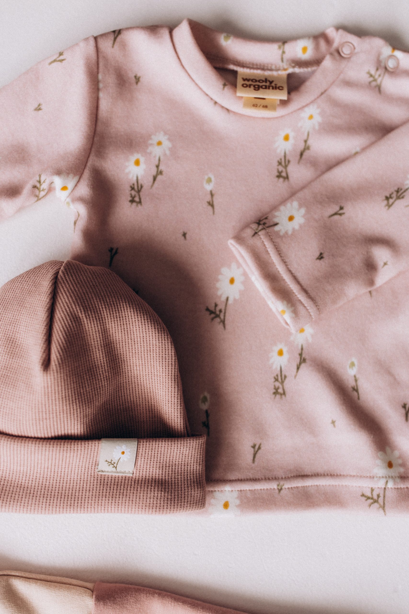 Woolly Organic Baby maglietta interlock bottoni cotone bio