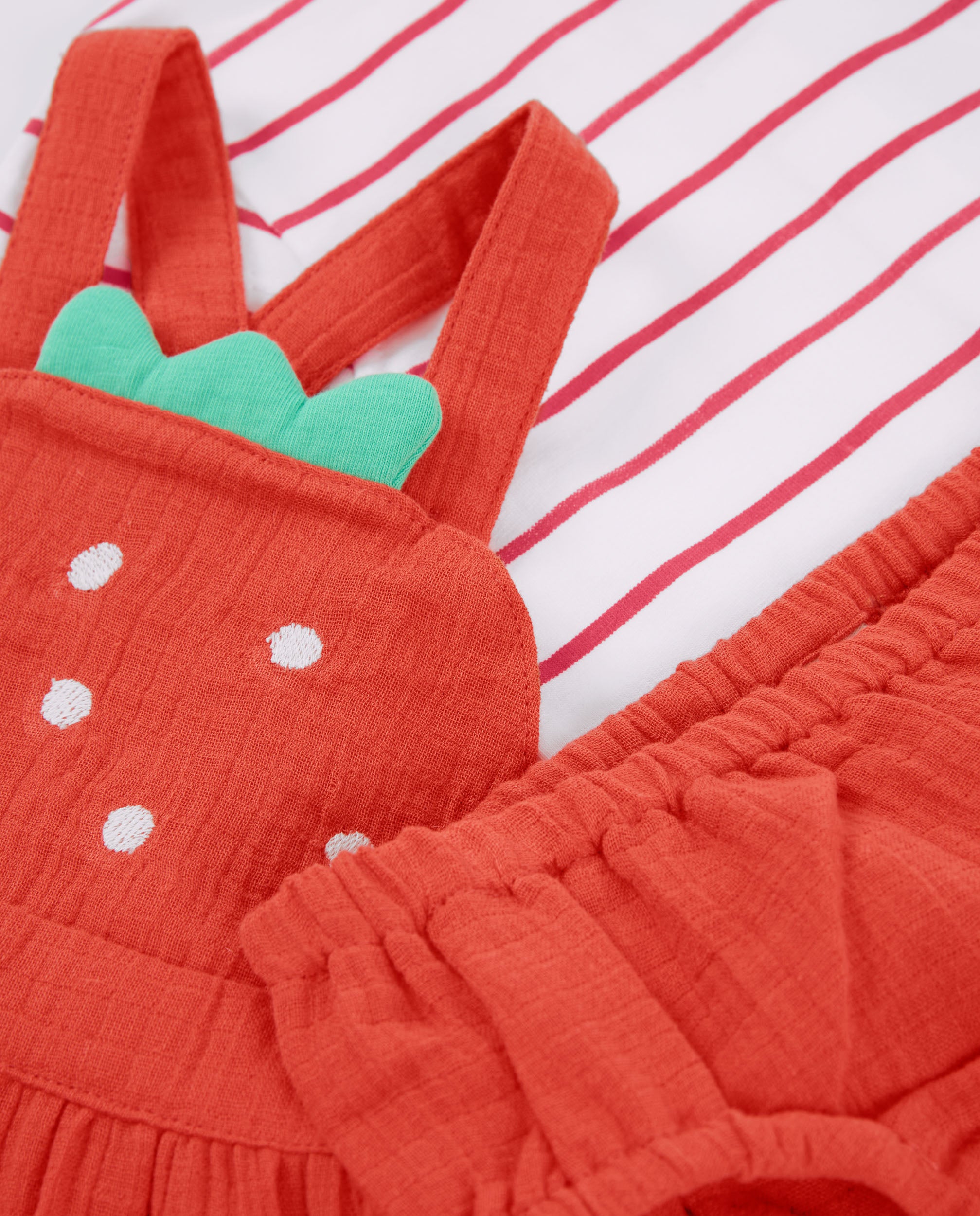 TucTuc Completi Set Neonata Rosso 3 Pezzi Fragola