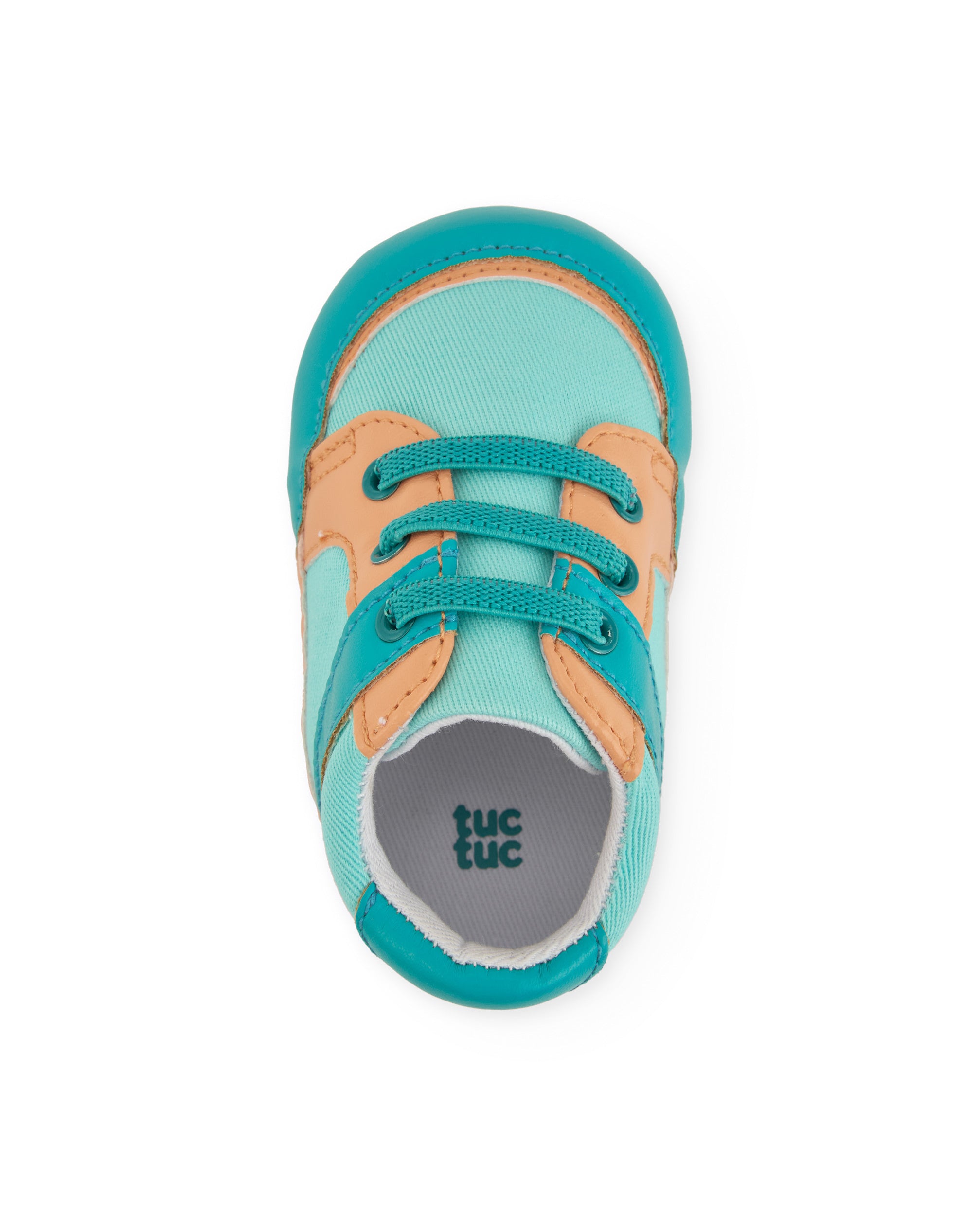 TucTuc Calzature scarpine neonato lacci elastici blu
