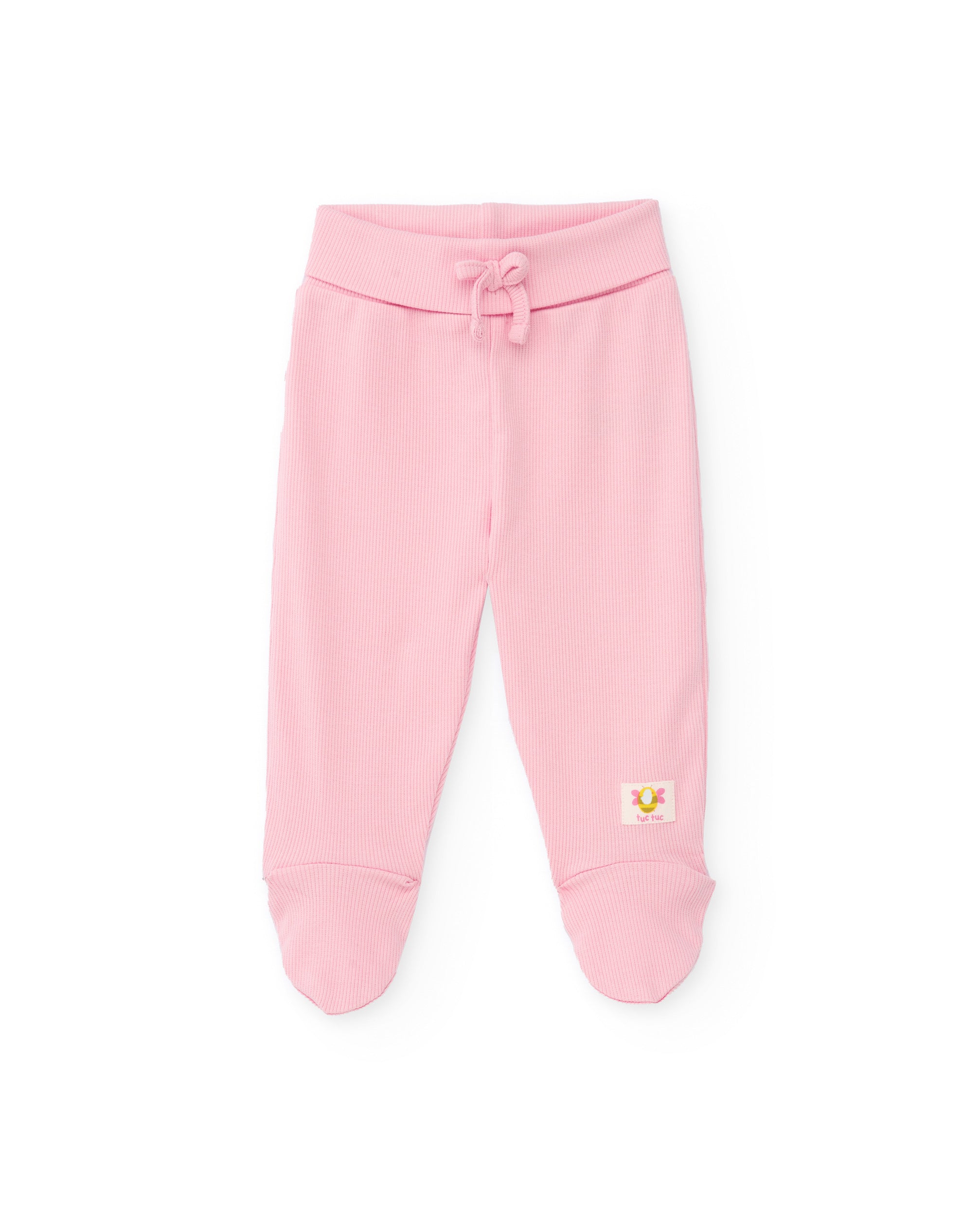 TucTuc Completi completo maglia neonata beige 2 pezzi laterale