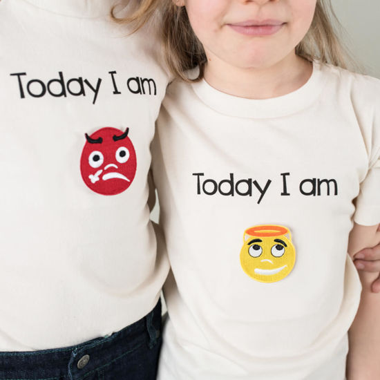 Pamboo Funny T-shirts Today I am maglietta emoji 122-128