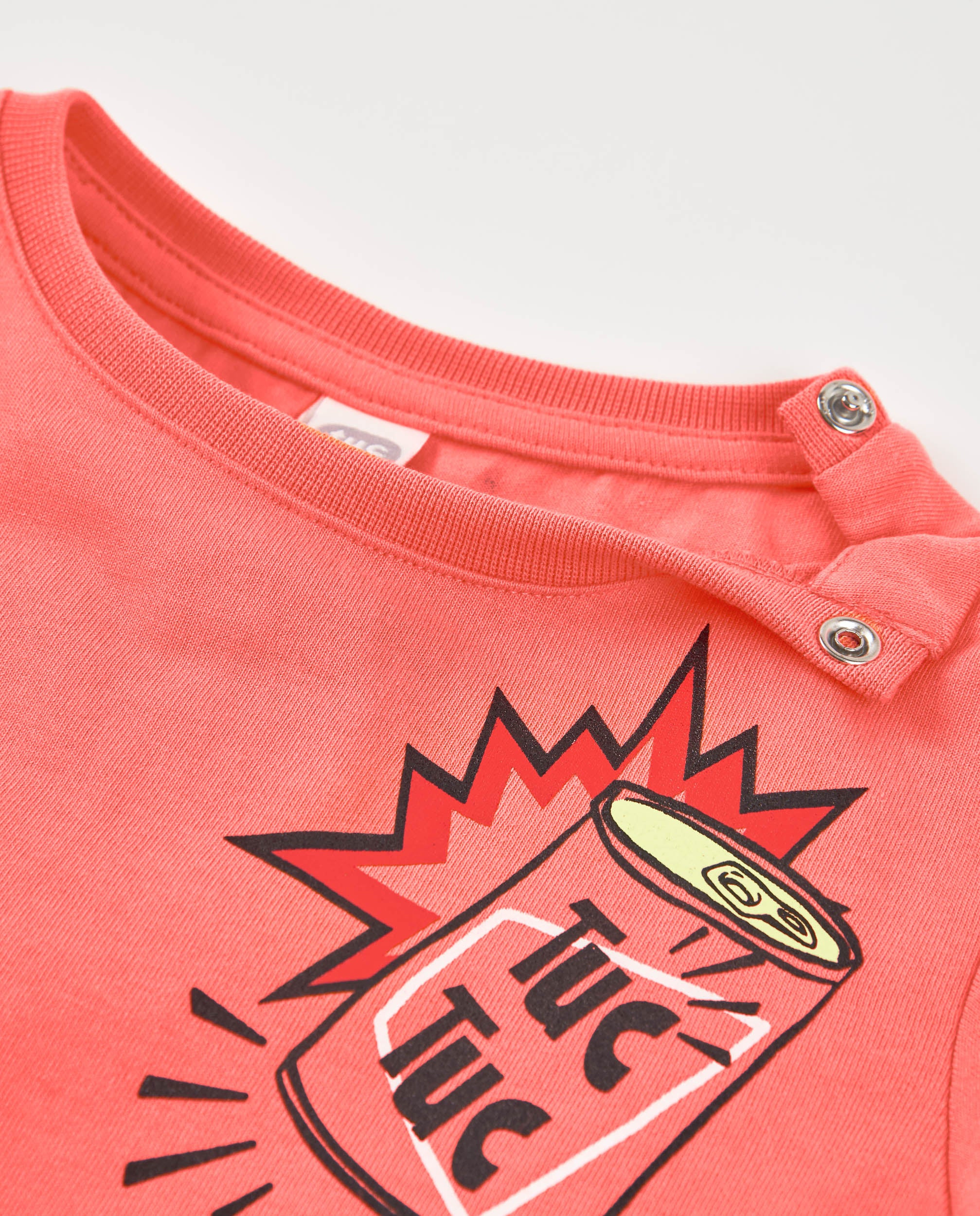 TucTuc Magliette T-shirt bambino arancione stampa pop cotone