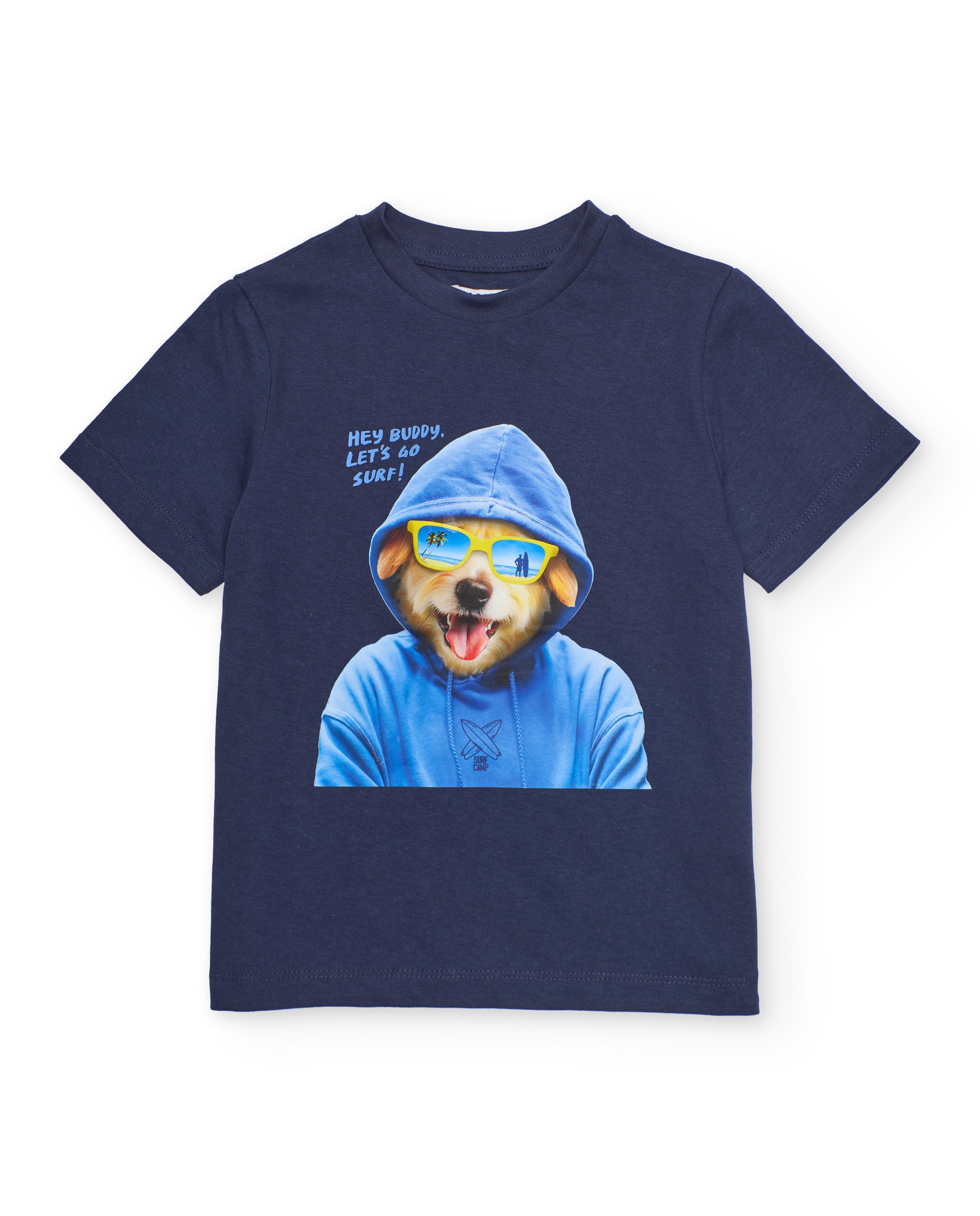 TucTuc Magliette T-shirt bambino stampa cane navy cotone