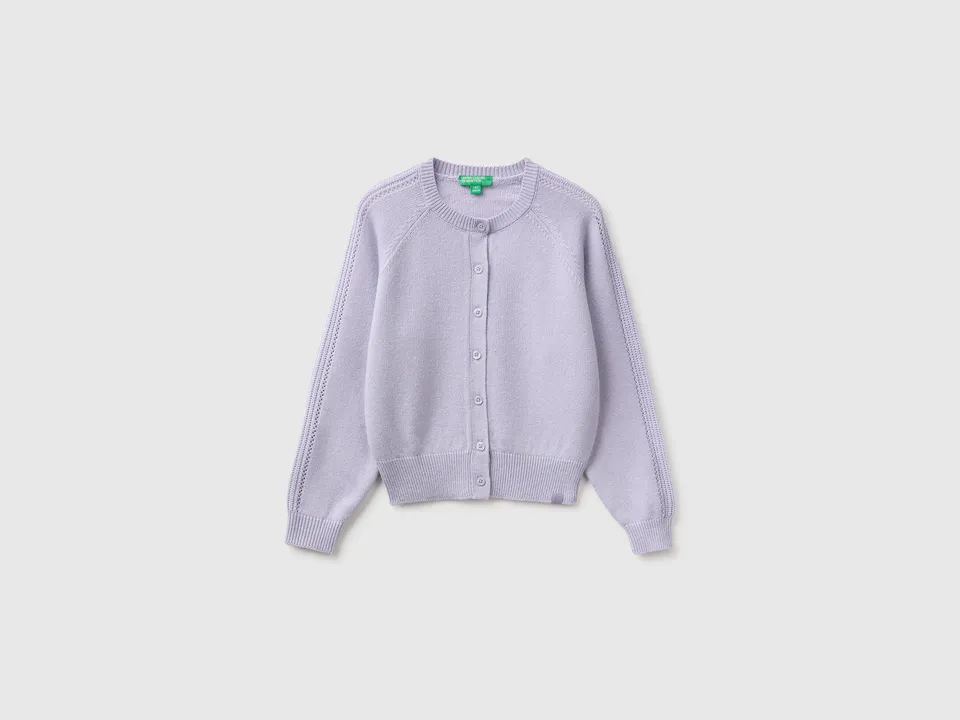 Benetton Wool blend cardigan cardigan misto lana bottoni taglia M