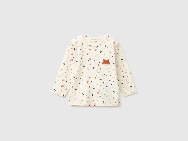 Benetton Maglia Manica Lunga 68 cotone organico