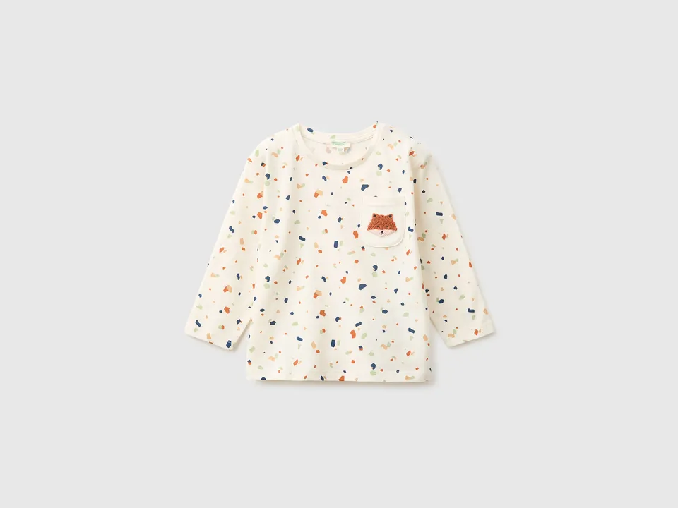 Benetton Maglia Manica Lunga 68 cotone organico
