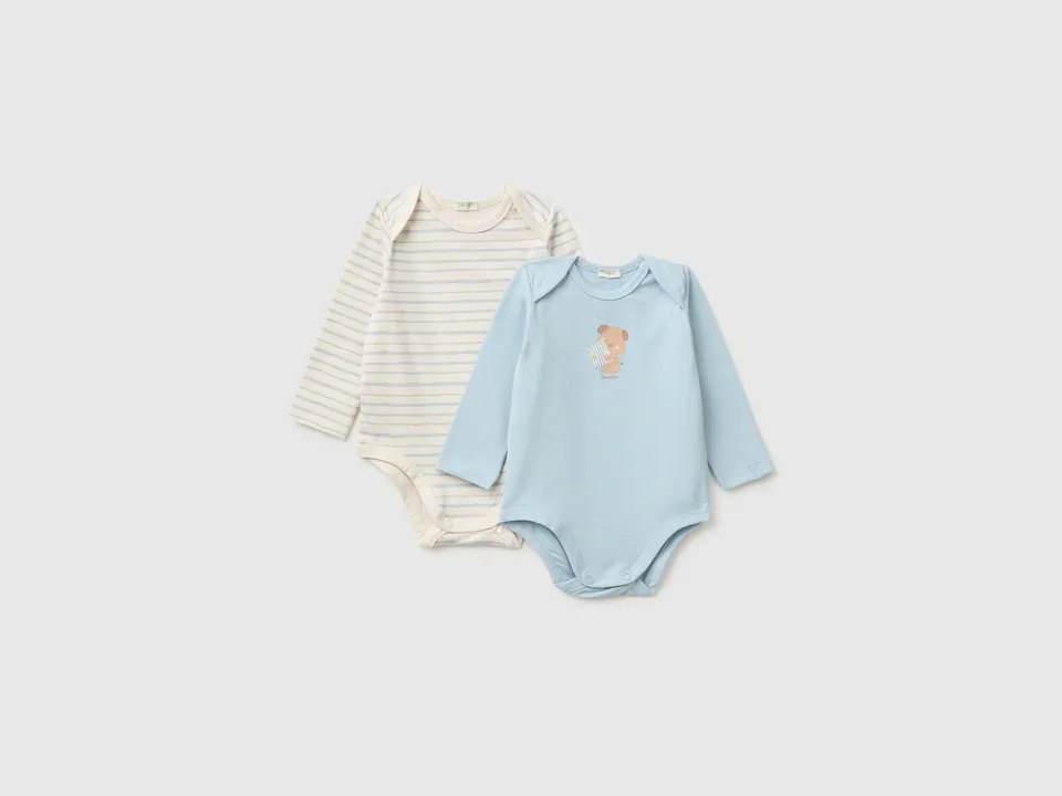 United Colors of Benetton Body manica lunga cotone bio 2pz