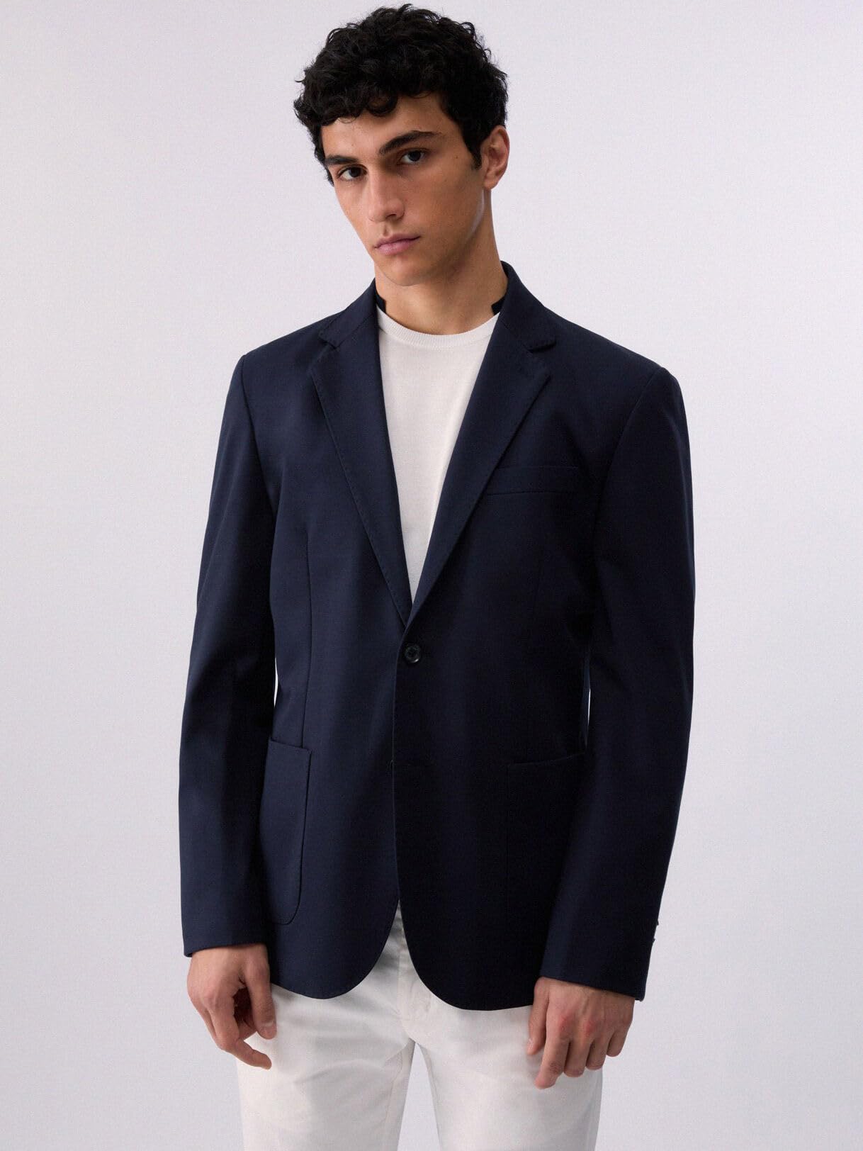 Liu Jo Blazer in Jersey 44 Blu Denim Viscosa