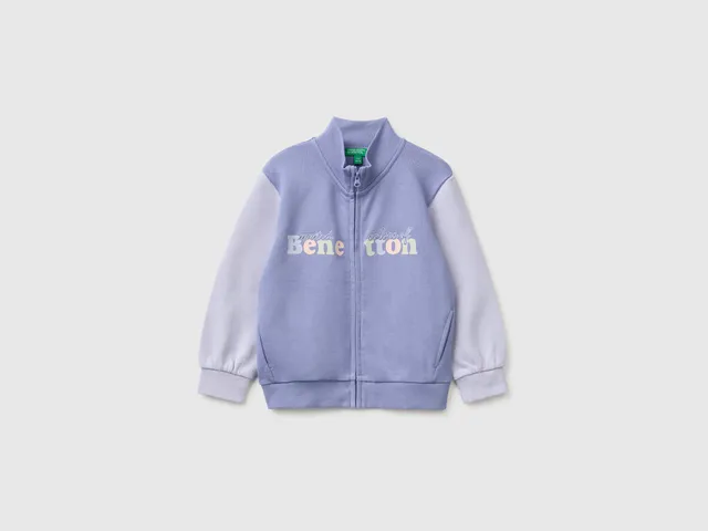 United Colors of Benetton Sweatshirts felpa 98 zip cotone bio