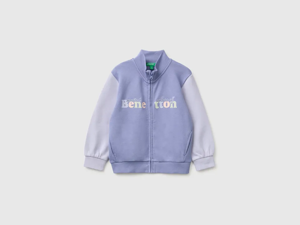 United Colors of Benetton Sweatshirts felpa 98 zip cotone bio