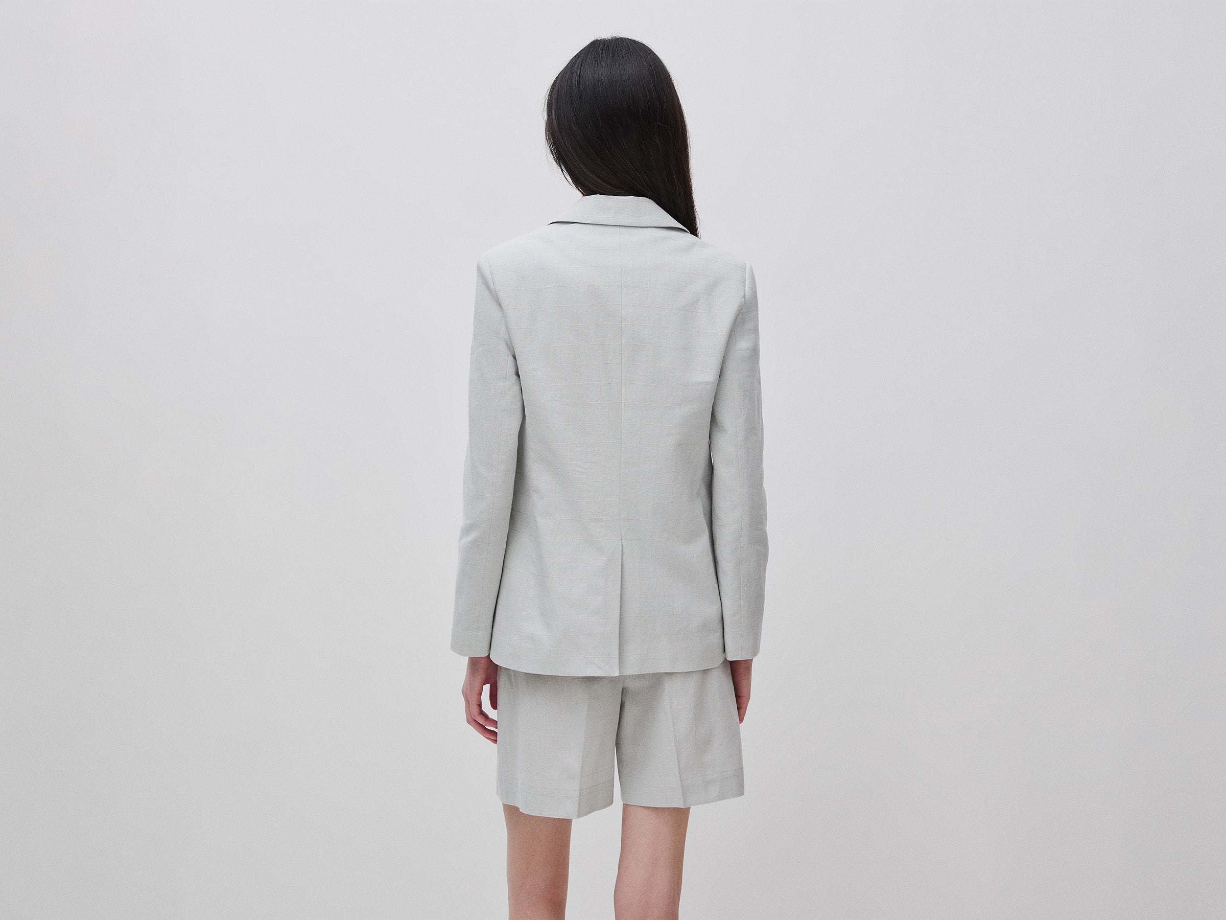 Benetton Jackets 2V6GDW03O blazer quadri lino 38