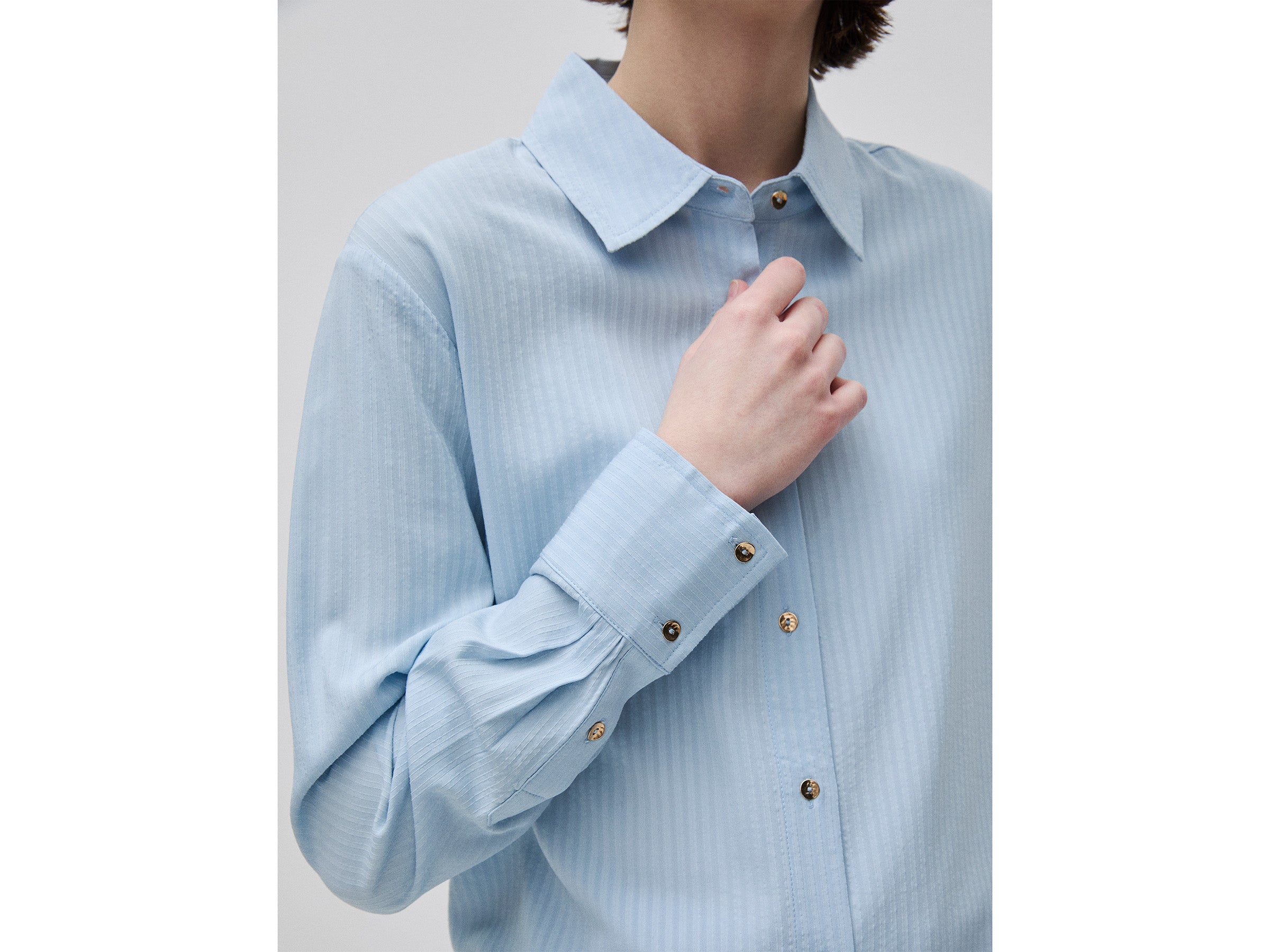 United Colors of Benetton camicia fluida rigata viscosa M