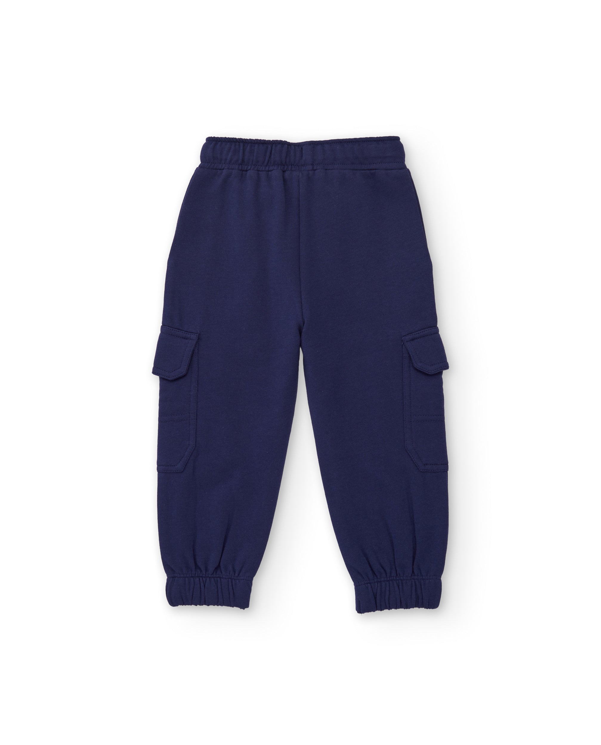 TucTuc Pantaloni felpa bambino cargo navy tasche laterali