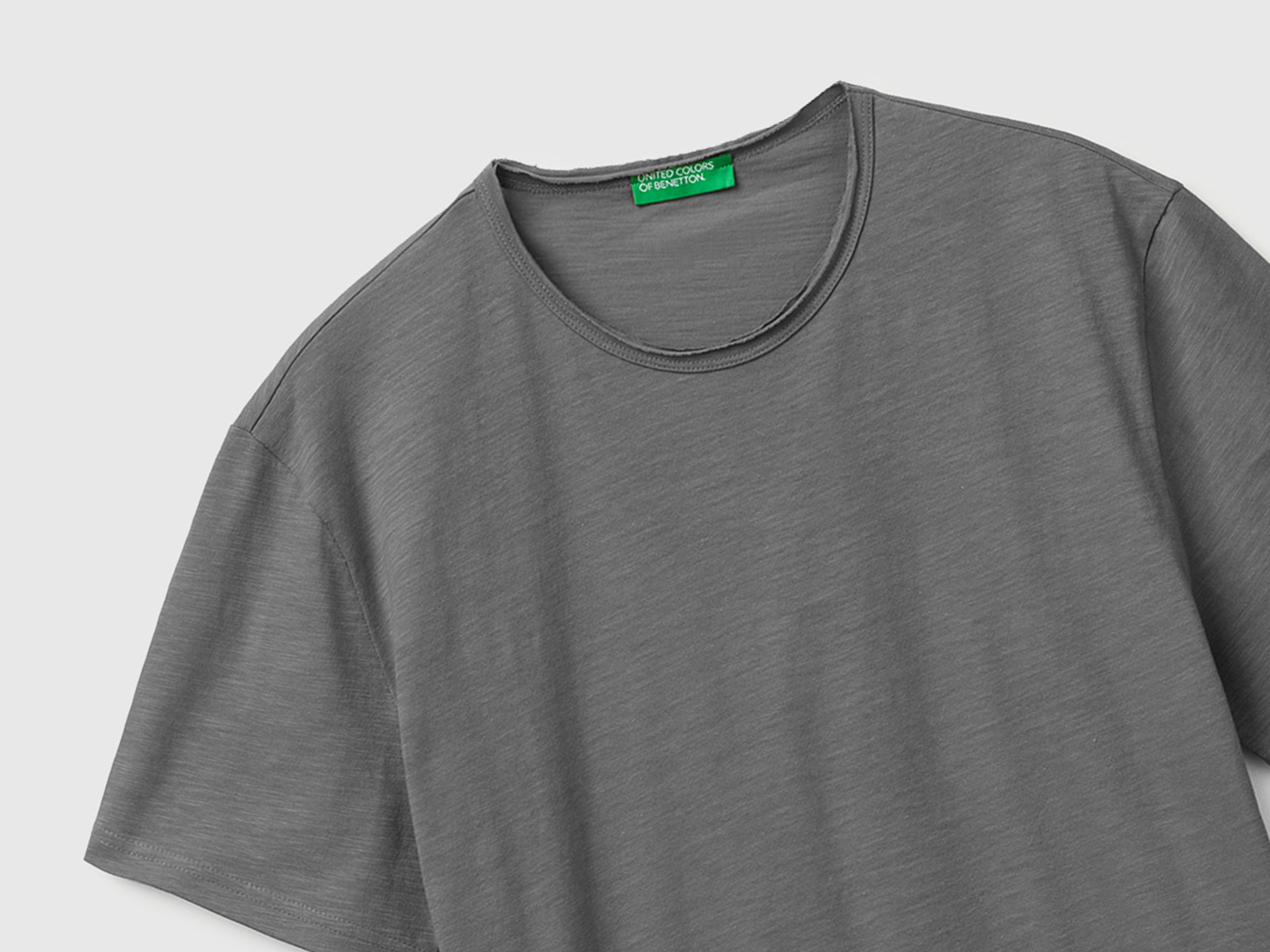 United Colors of Benetton T-shirt slub cotone manica corta