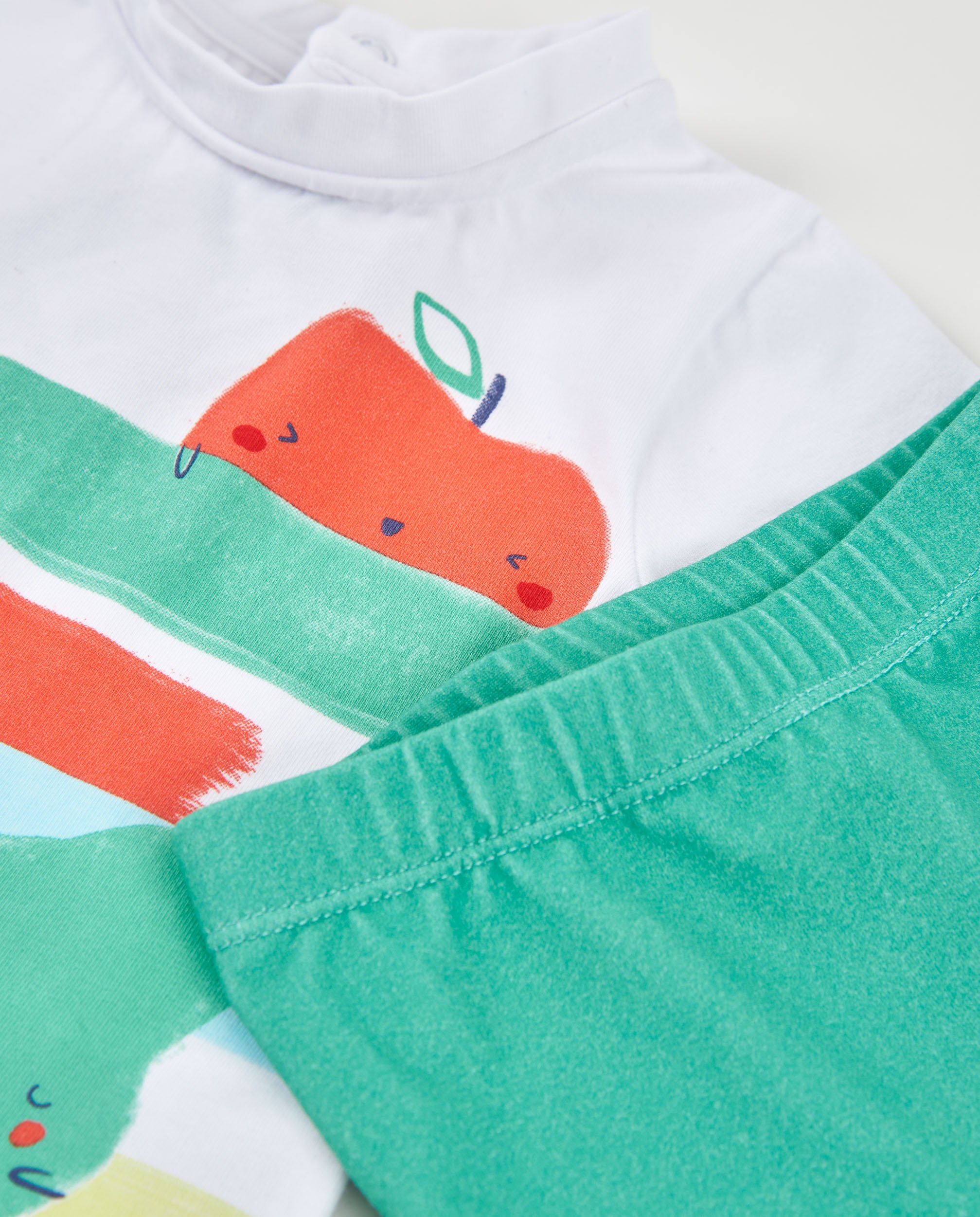 TucTuc Costumi Da Bagno costume mare neonato bianco frutta