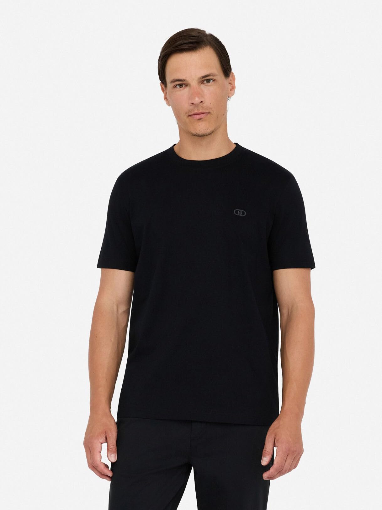 Liu Jo T-Shirt in Puro Cotone Blu Scuro