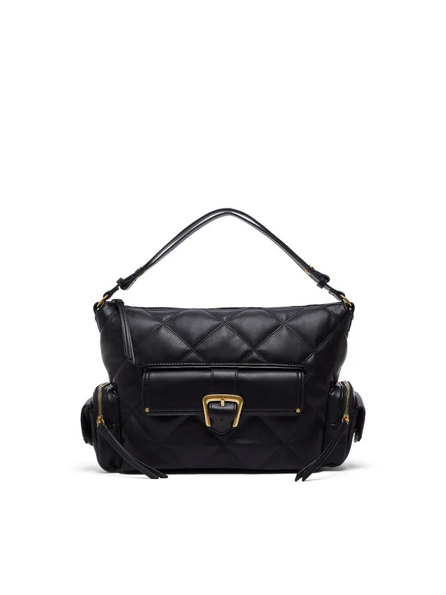 Liu Jo Borse Hobo 22222 Matelassé T_U_ Nera Media