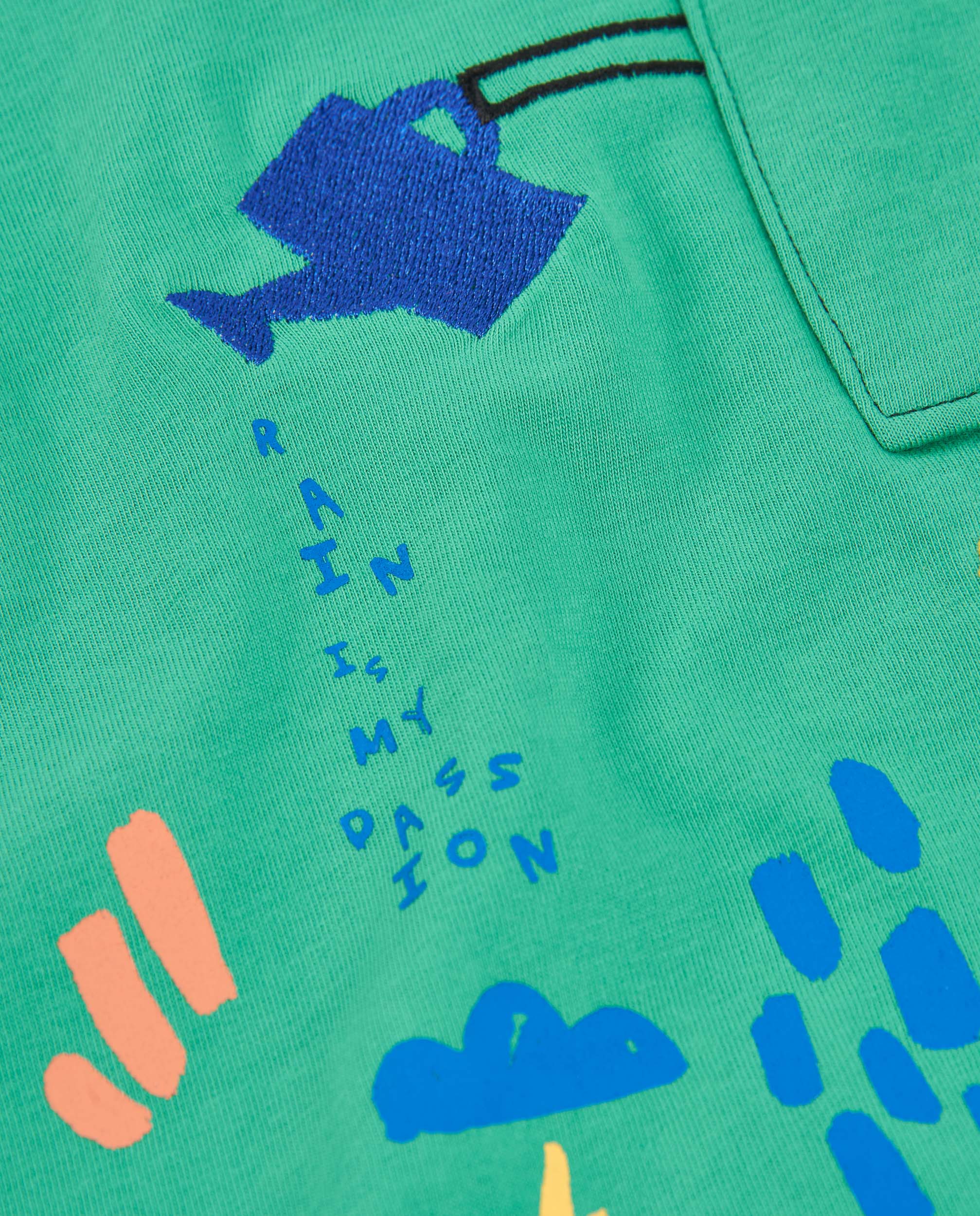 TucTuc Magliette Jersey Bambino Verde 4A Taschino Stampa