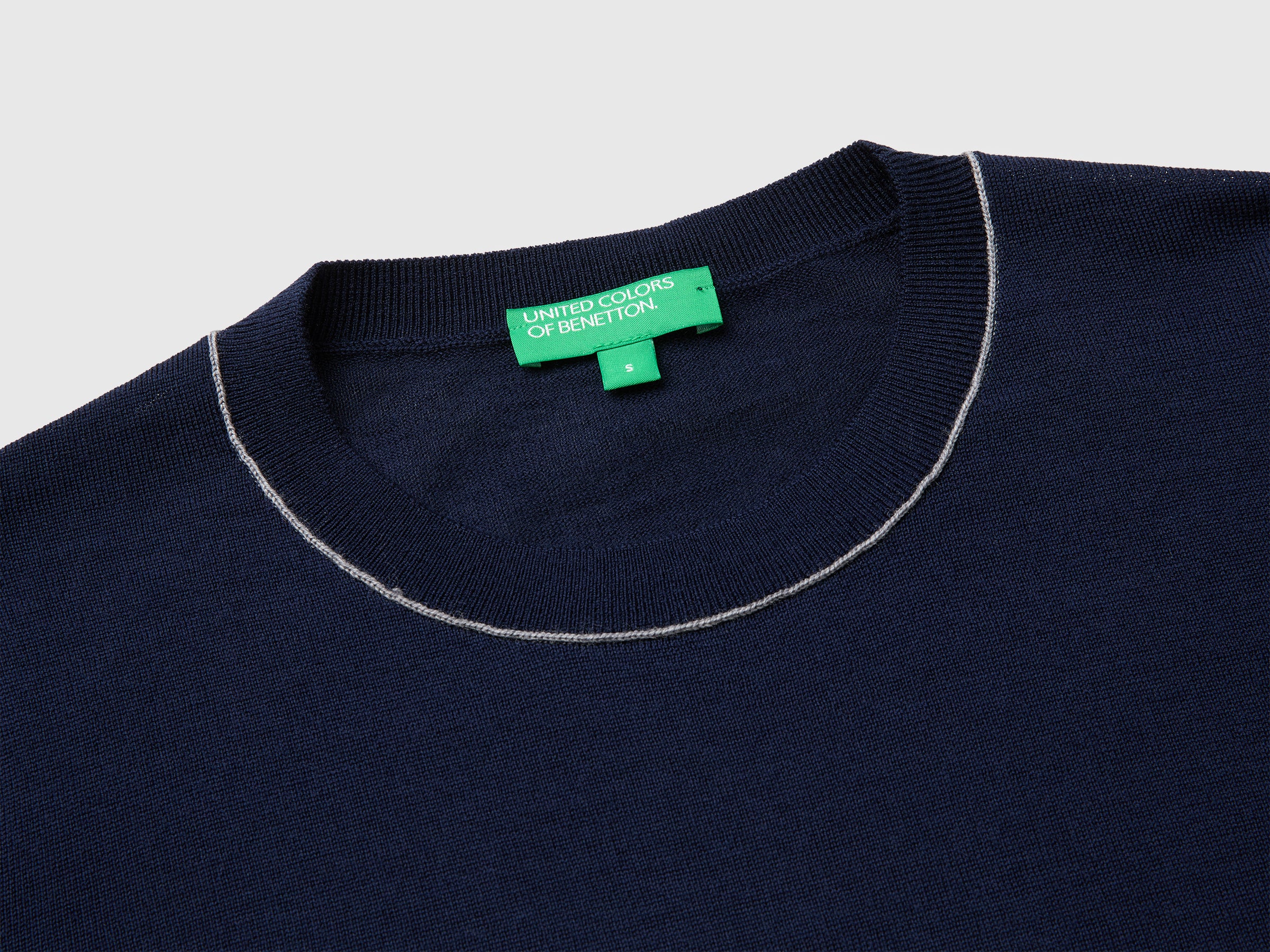 United Colors of Benetton Crew neck sweater maglione lana merino