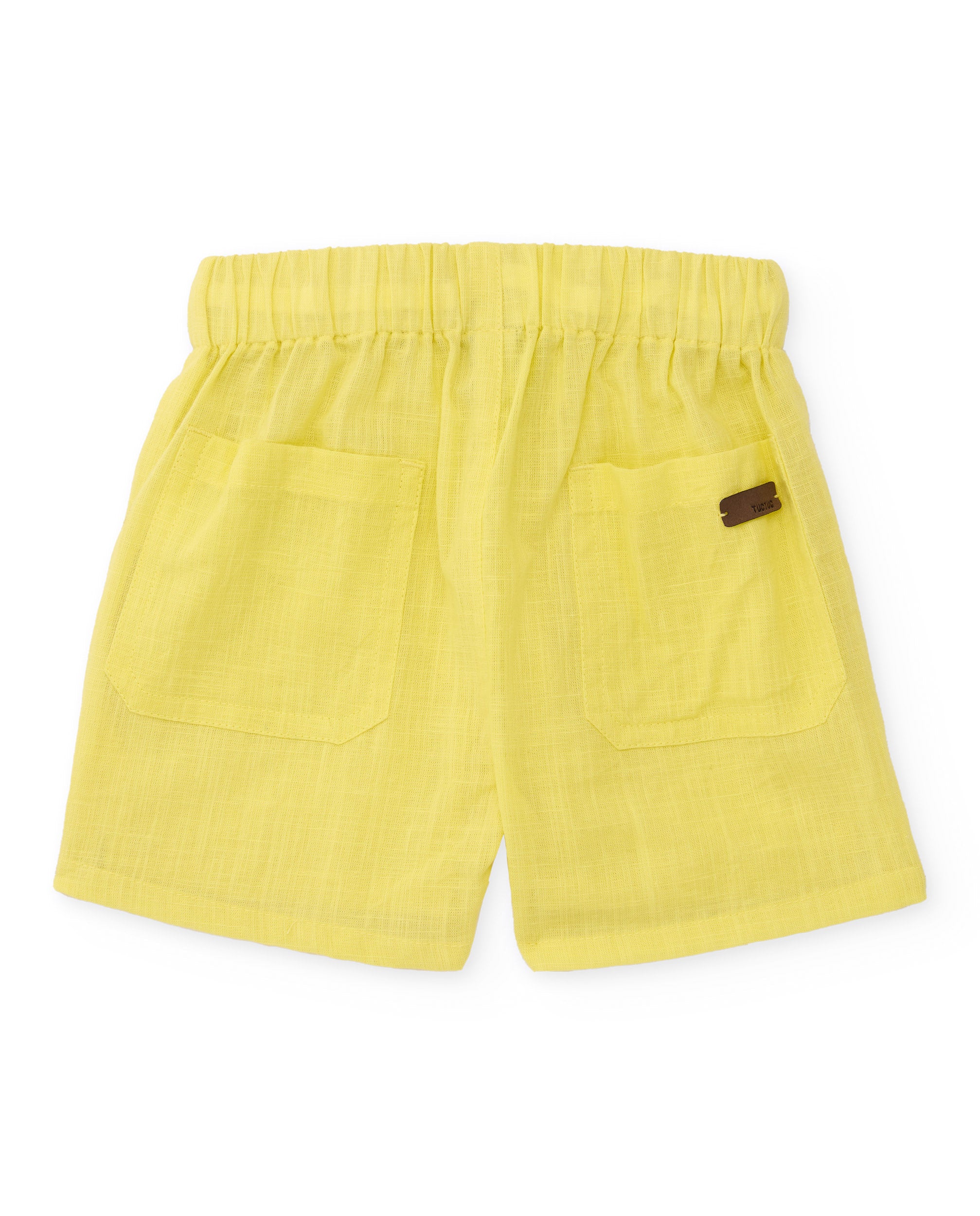 TucTuc Bermuda bambino bermuda giallo vita elastica