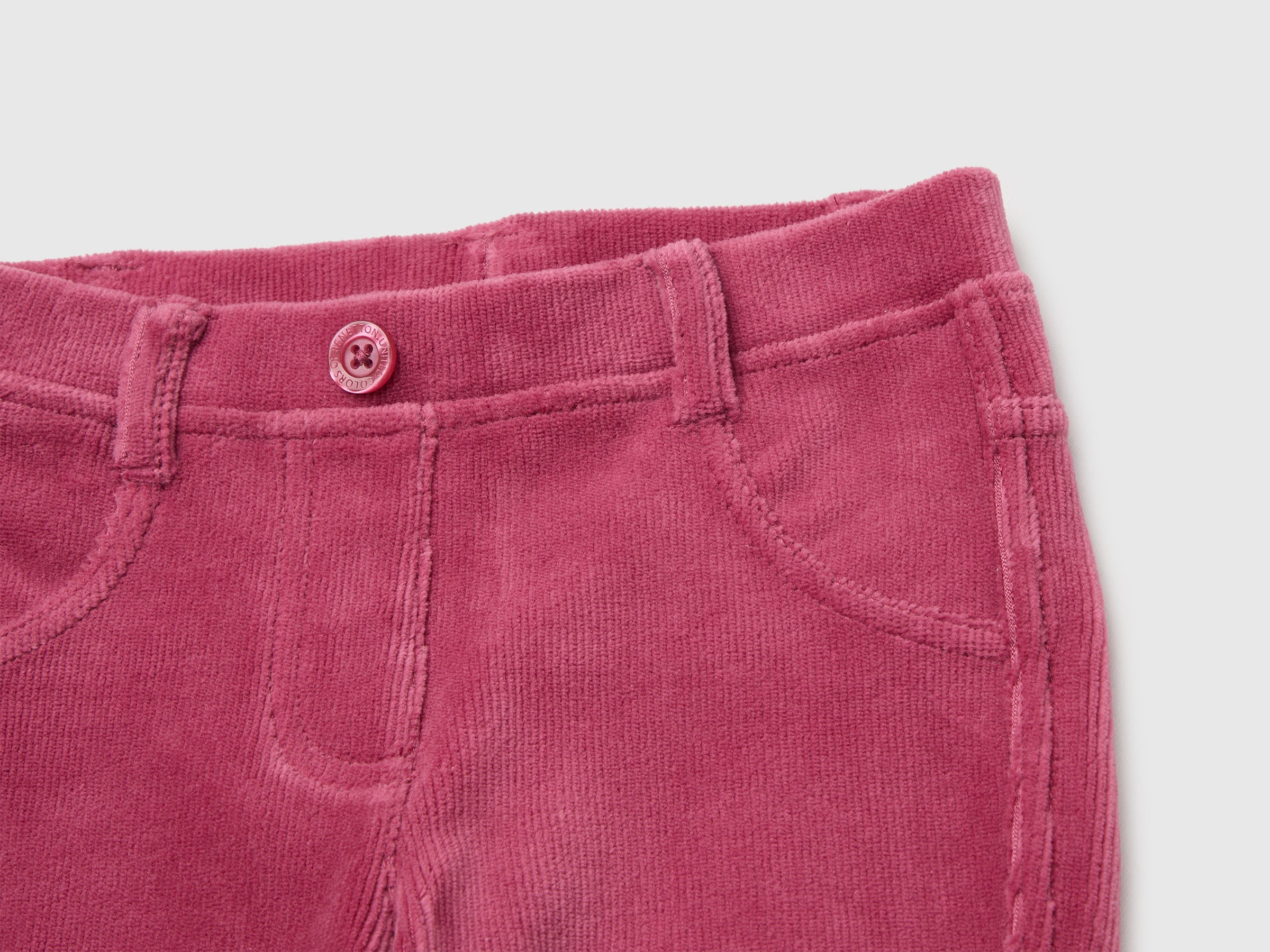 United Colors of Benetton Pantaloni Ciniglia Cotone a Coste 104