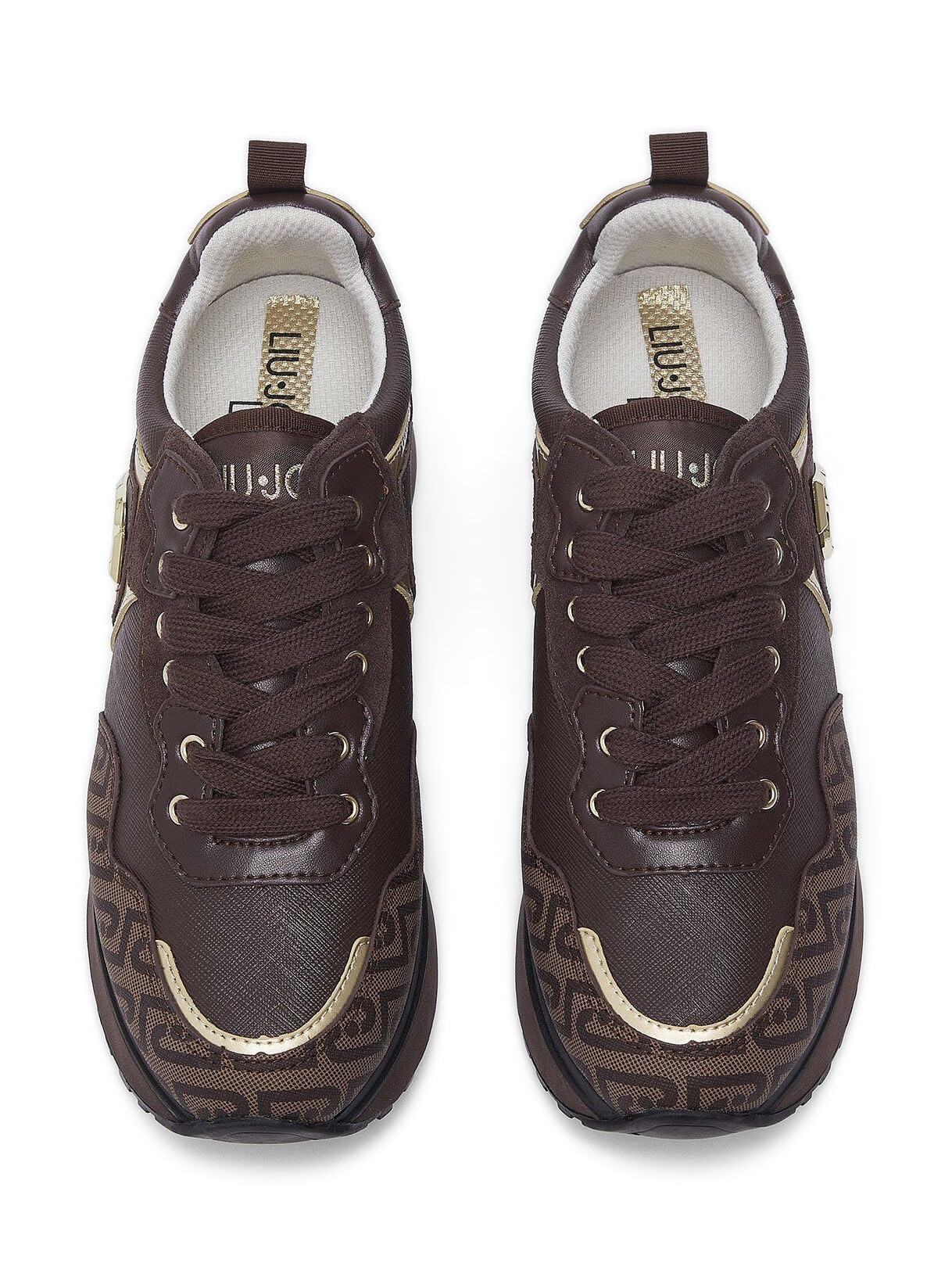 Liu Jo Sneakers Platform Monogram 35 EU suola 4,5 cm