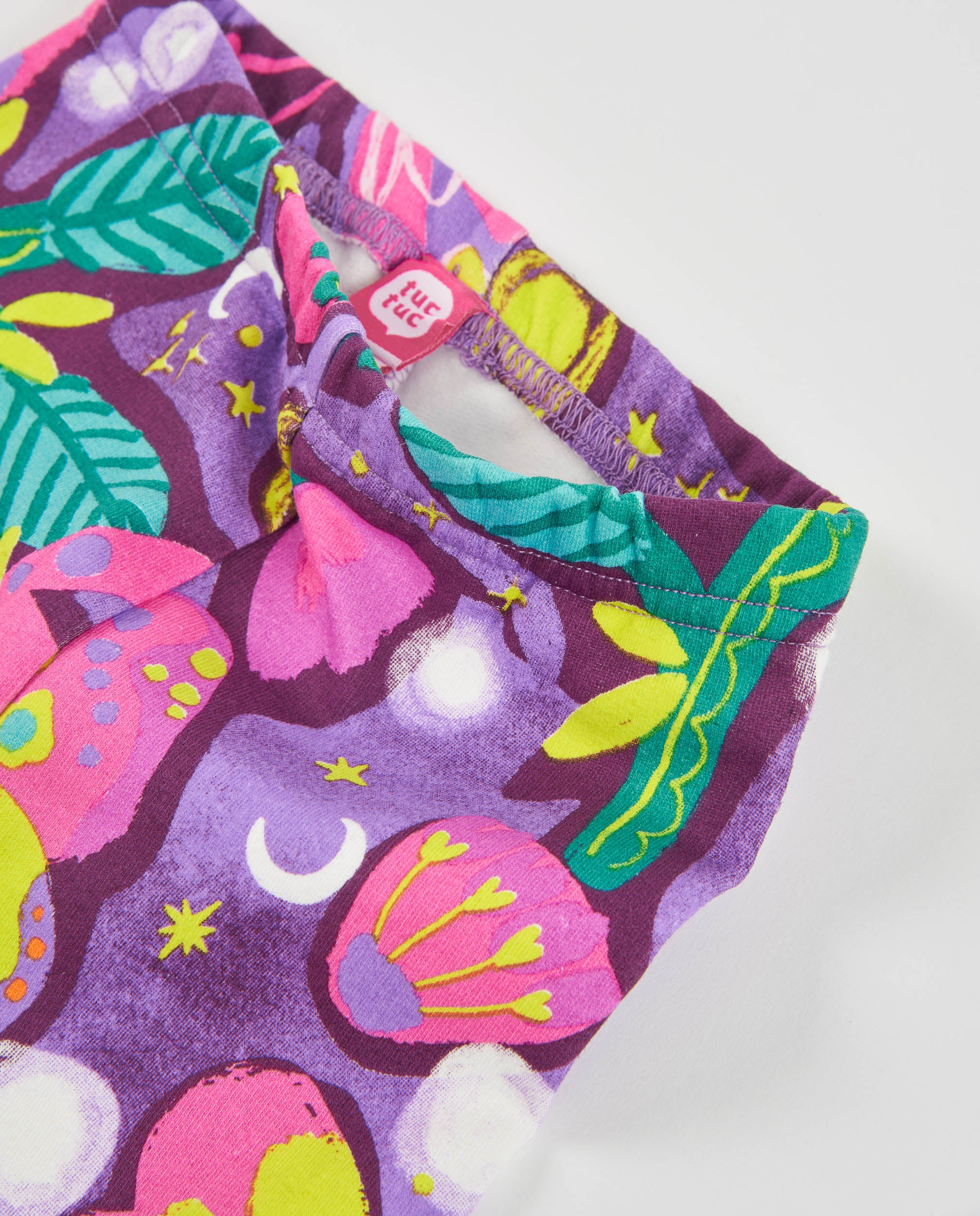 TucTuc Leggings Leggings felpa bambina lilla fiori