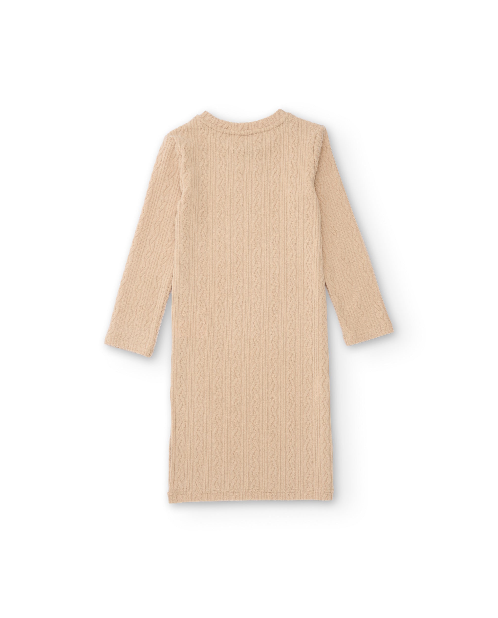 TucTuc Vestiti Abito Midi Bambina Tricot Beige Coste