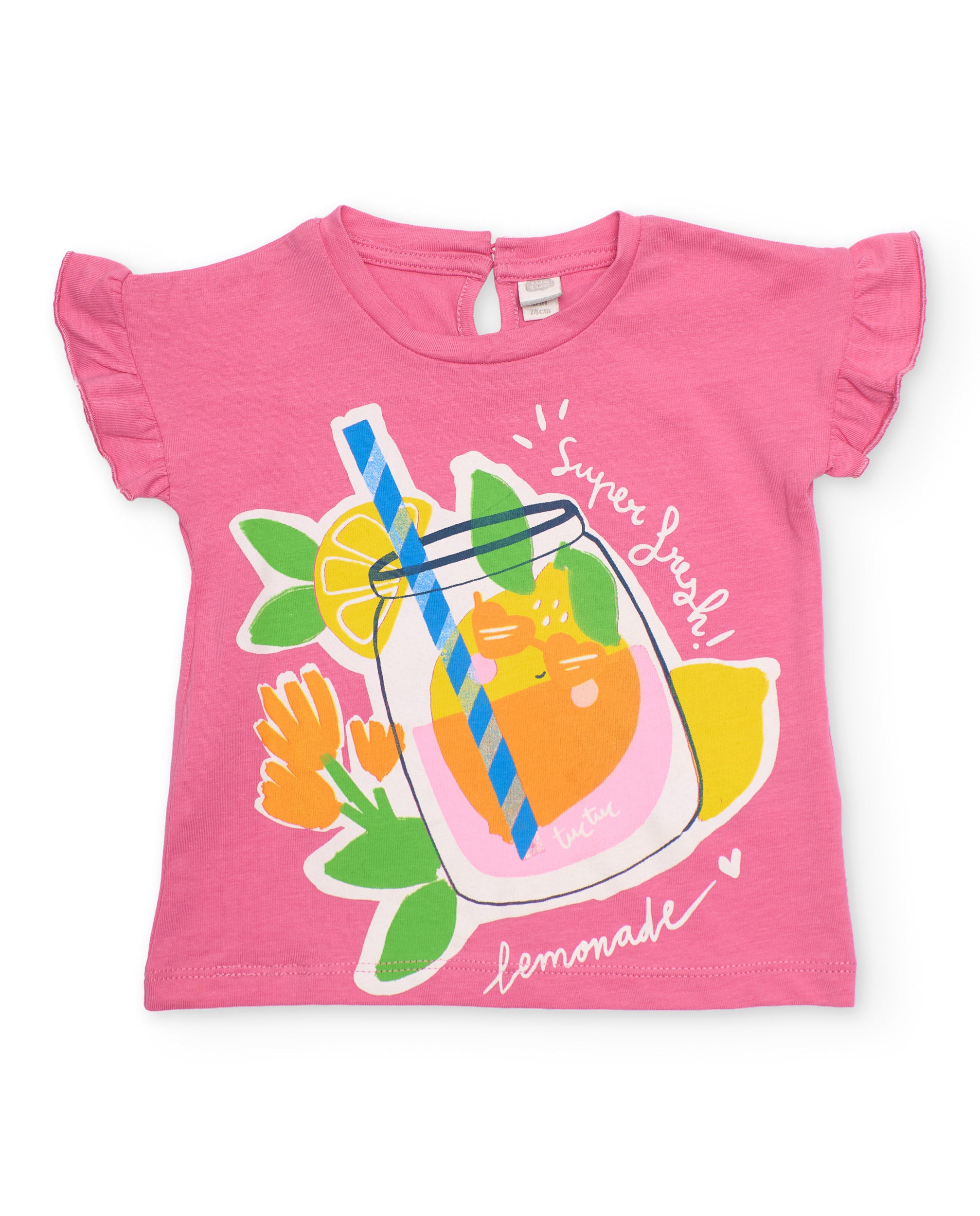 TucTuc Completi completo bambina rosa maglia estiva