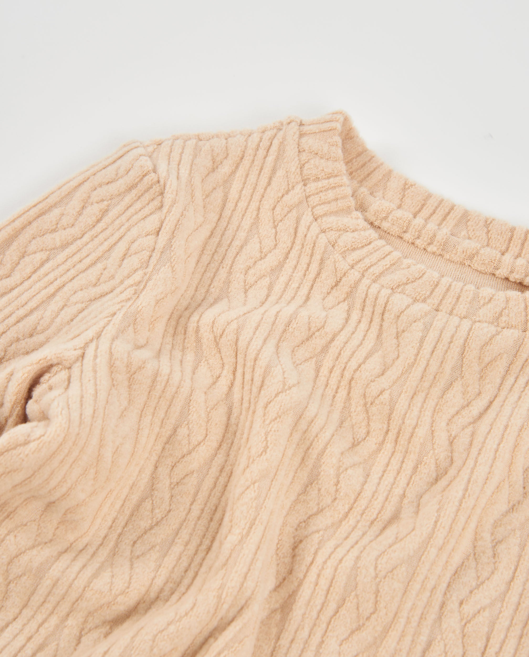 TucTuc Vestiti Abito Midi Bambina Tricot Beige Coste