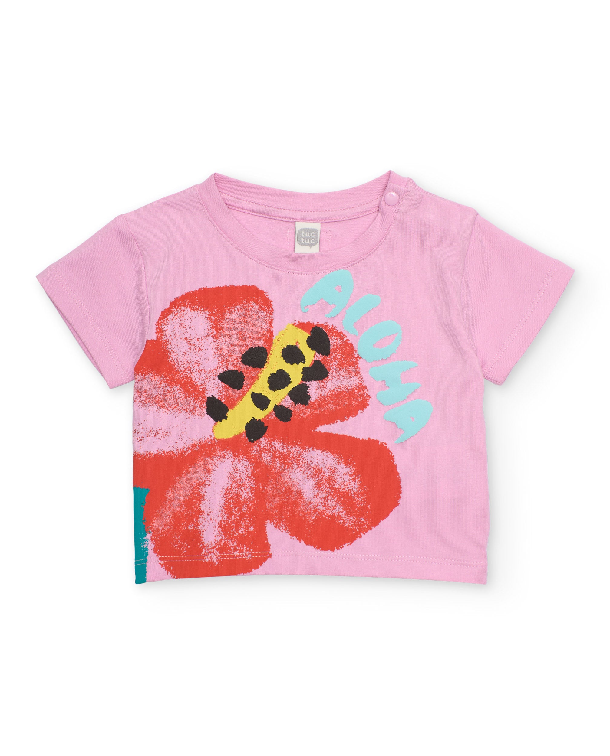 TucTuc Completo Bimba Rosa T-Shirt e Short Fiori