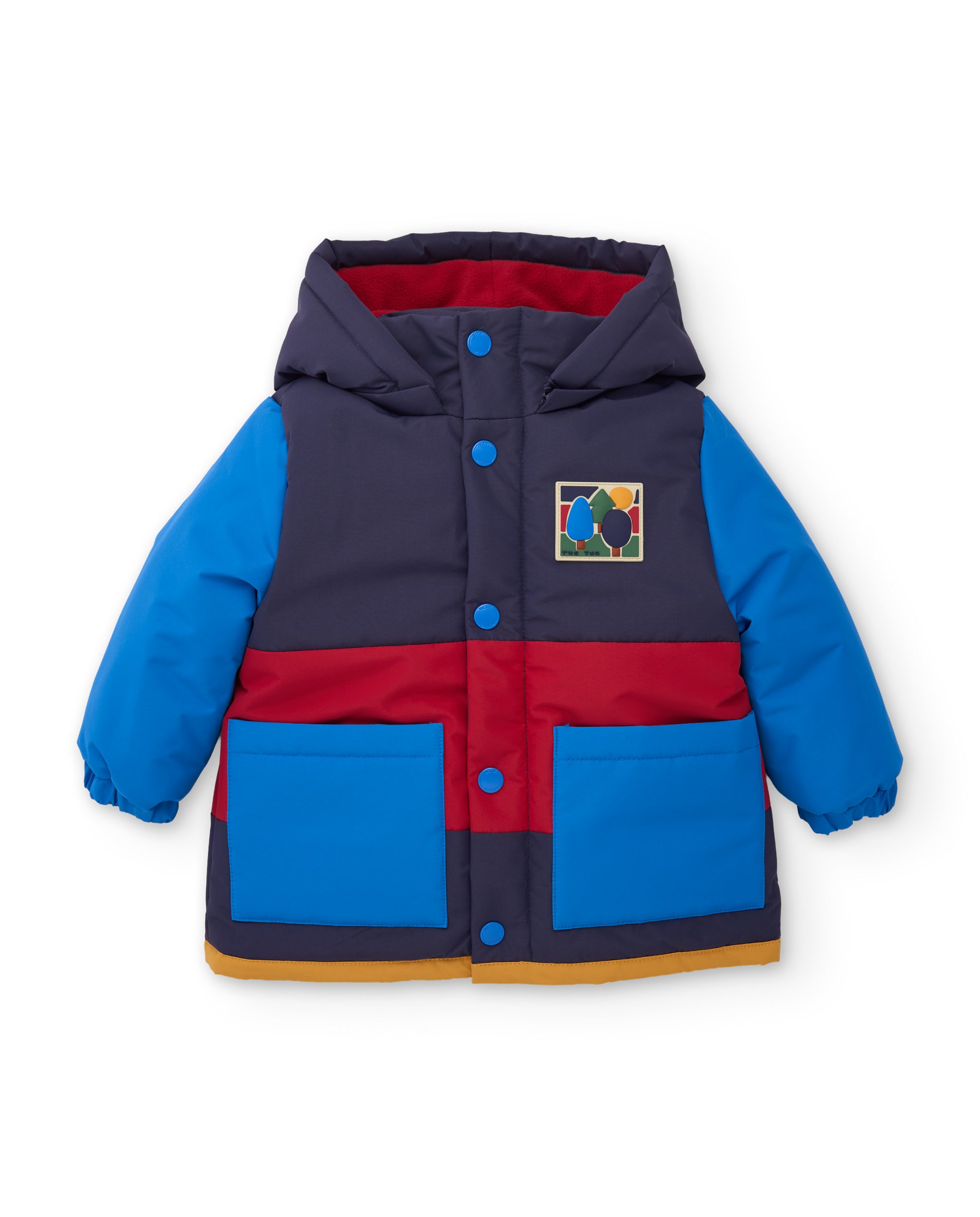 TucTuc Cappotti cappotto blu impermeabile cappuccio bimbo