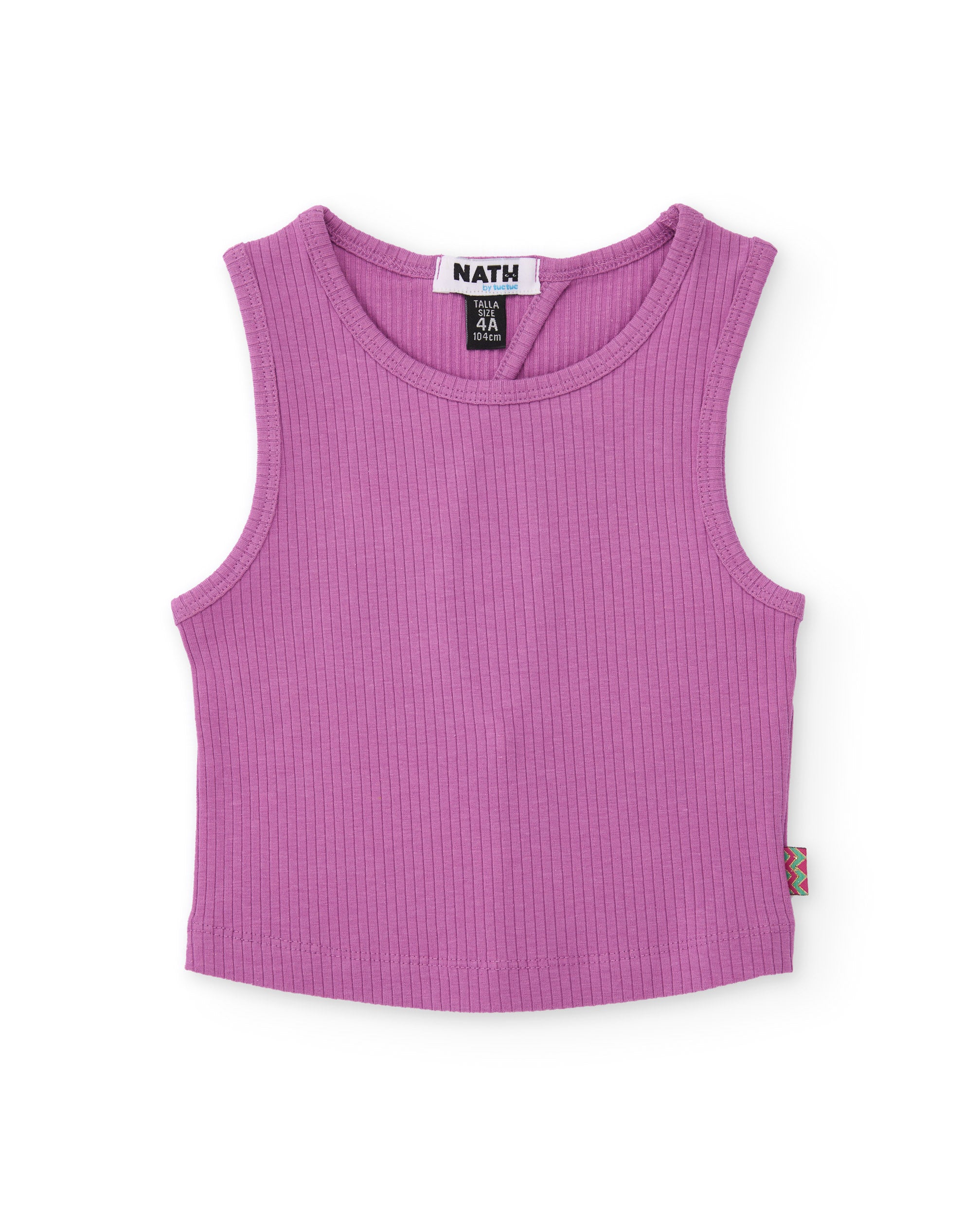 TucTuc Magliette Top bimba coste maglia lilla 8 anni