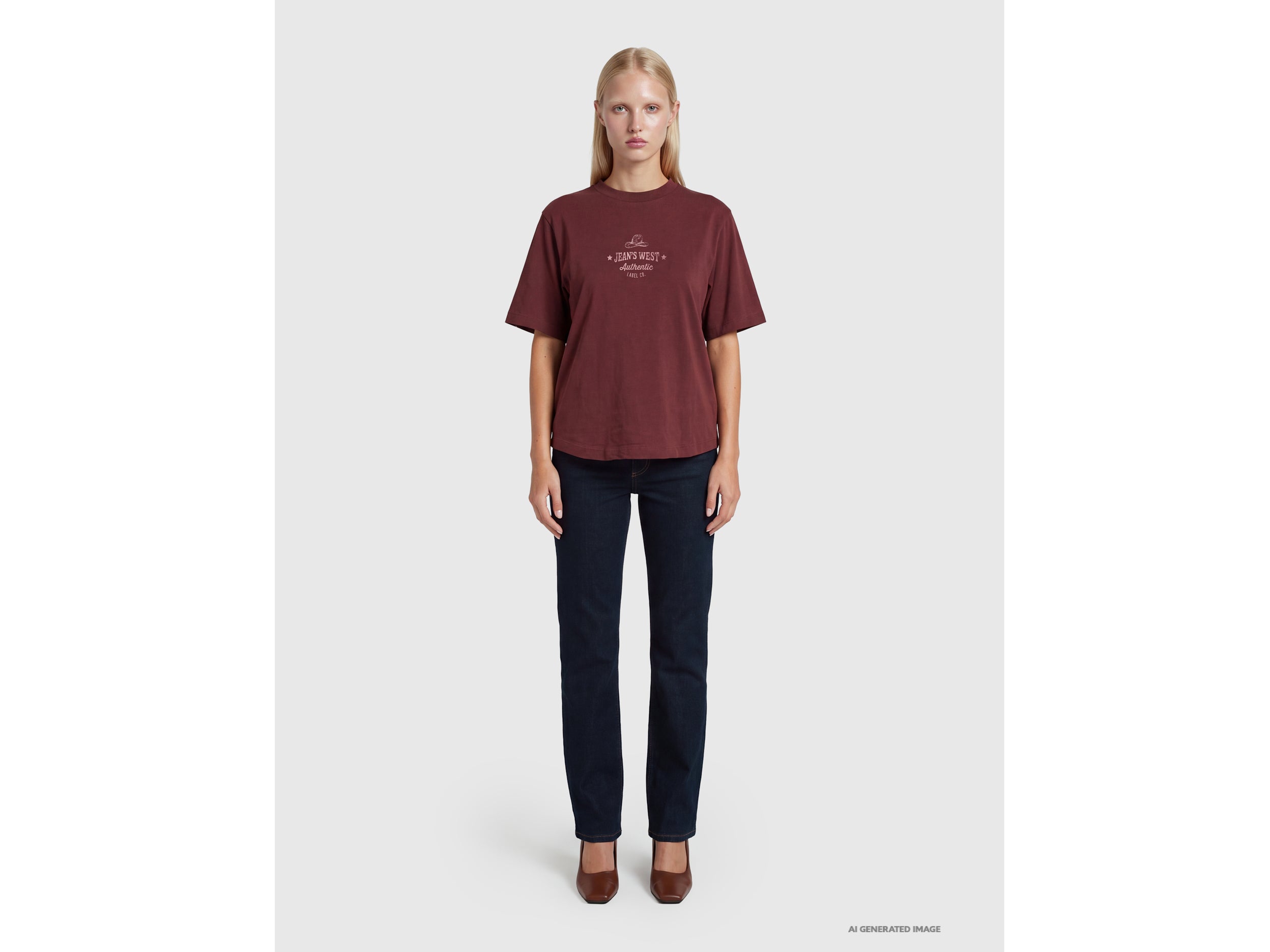 Benetton T-Shirts and Tops T-shirt over-fit western maglietta cotone