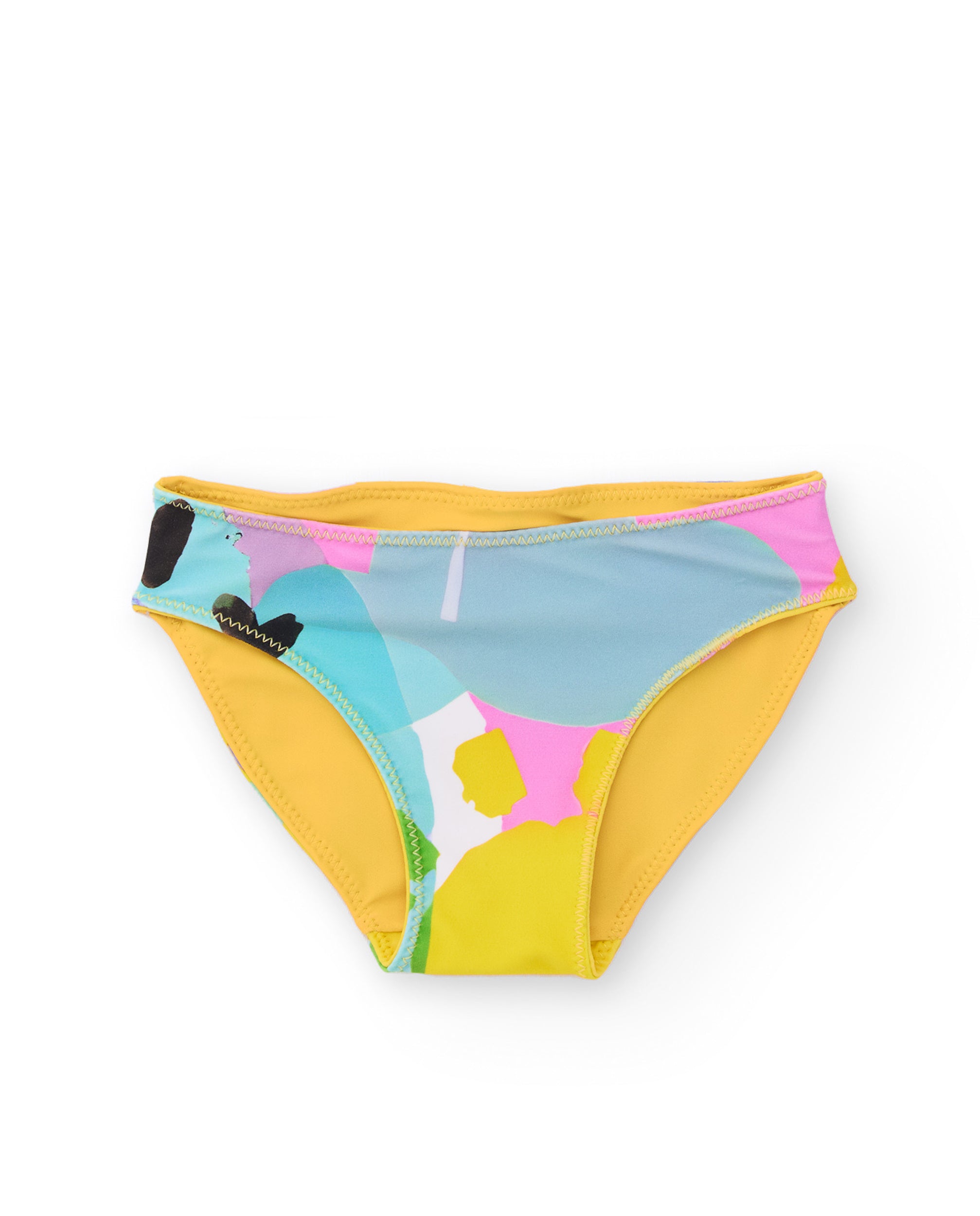TucTuc Costumi Da Bagno slip bikini bambina costume giallo reversibile