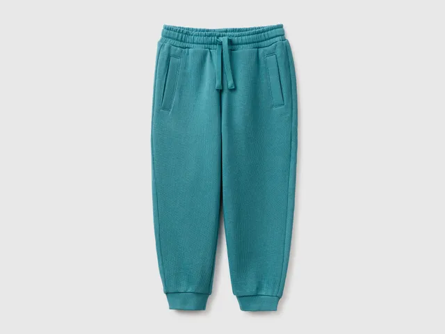 Benetton Pantaloni Felpa Joggers 104 cotone organico