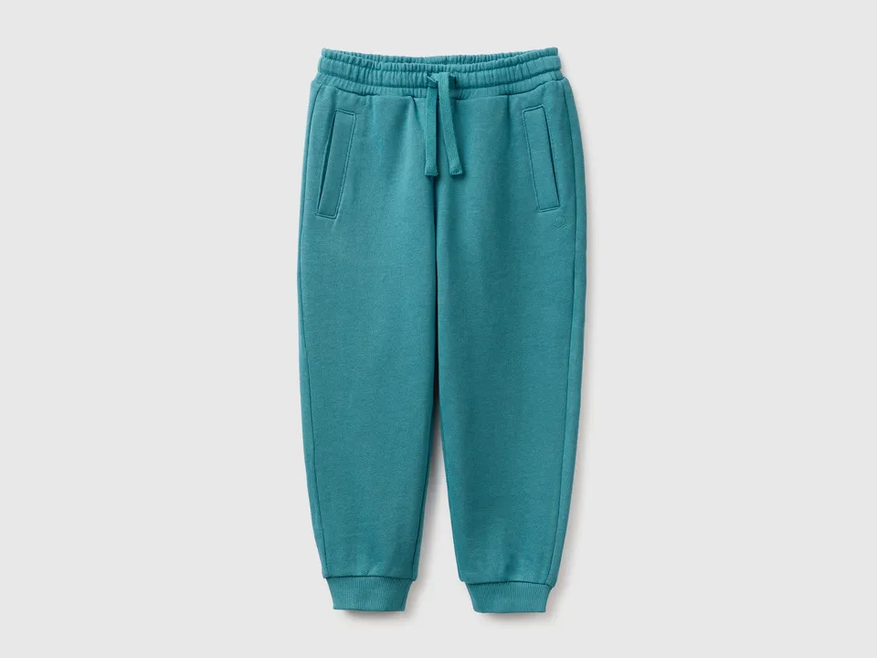 Benetton Pantaloni Felpa Joggers 104 cotone organico