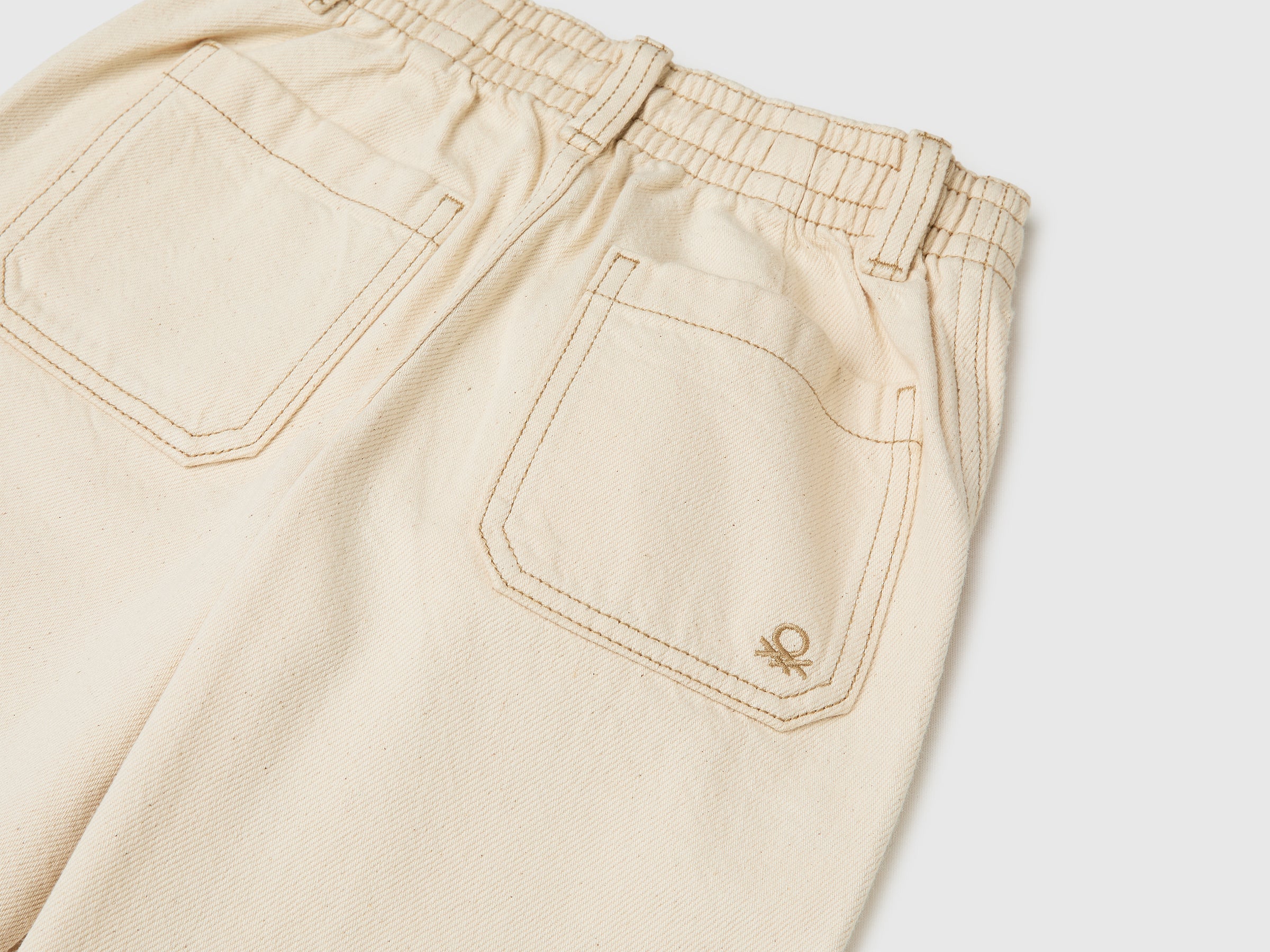 Benetton Trousers pantaloni loose fit cotone bimbo 104