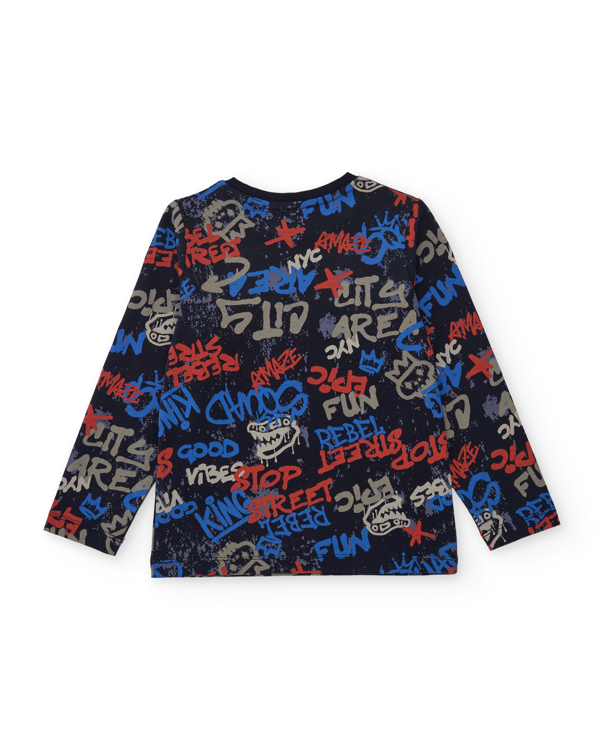 TucTuc Magliette graffiti maglia maglietta blu 8 anni