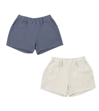 Woolly Organic SS25 pantaloncini bimbo mussola GOTS