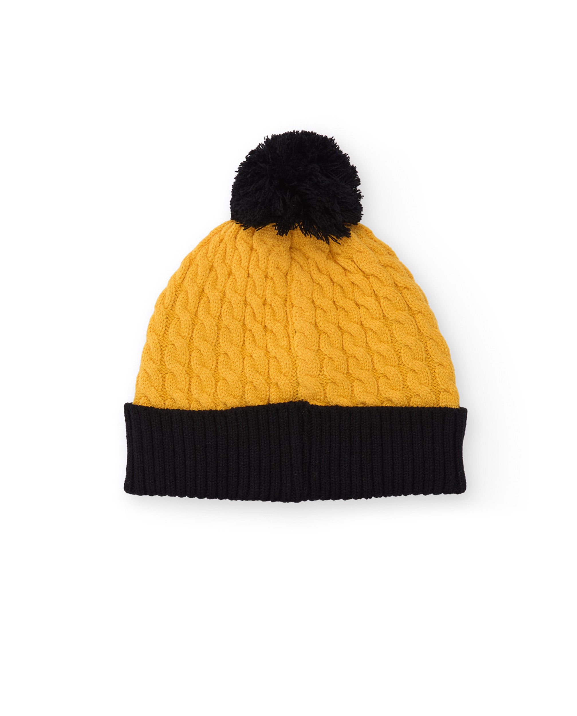 TucTuc Accessori berretto bimbo giallo maglia pompon