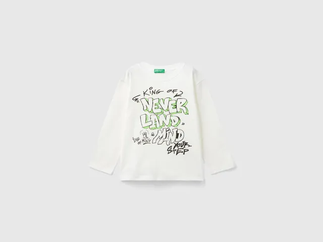 United Colors of Benetton Maglietta cotone stampa taglia 82