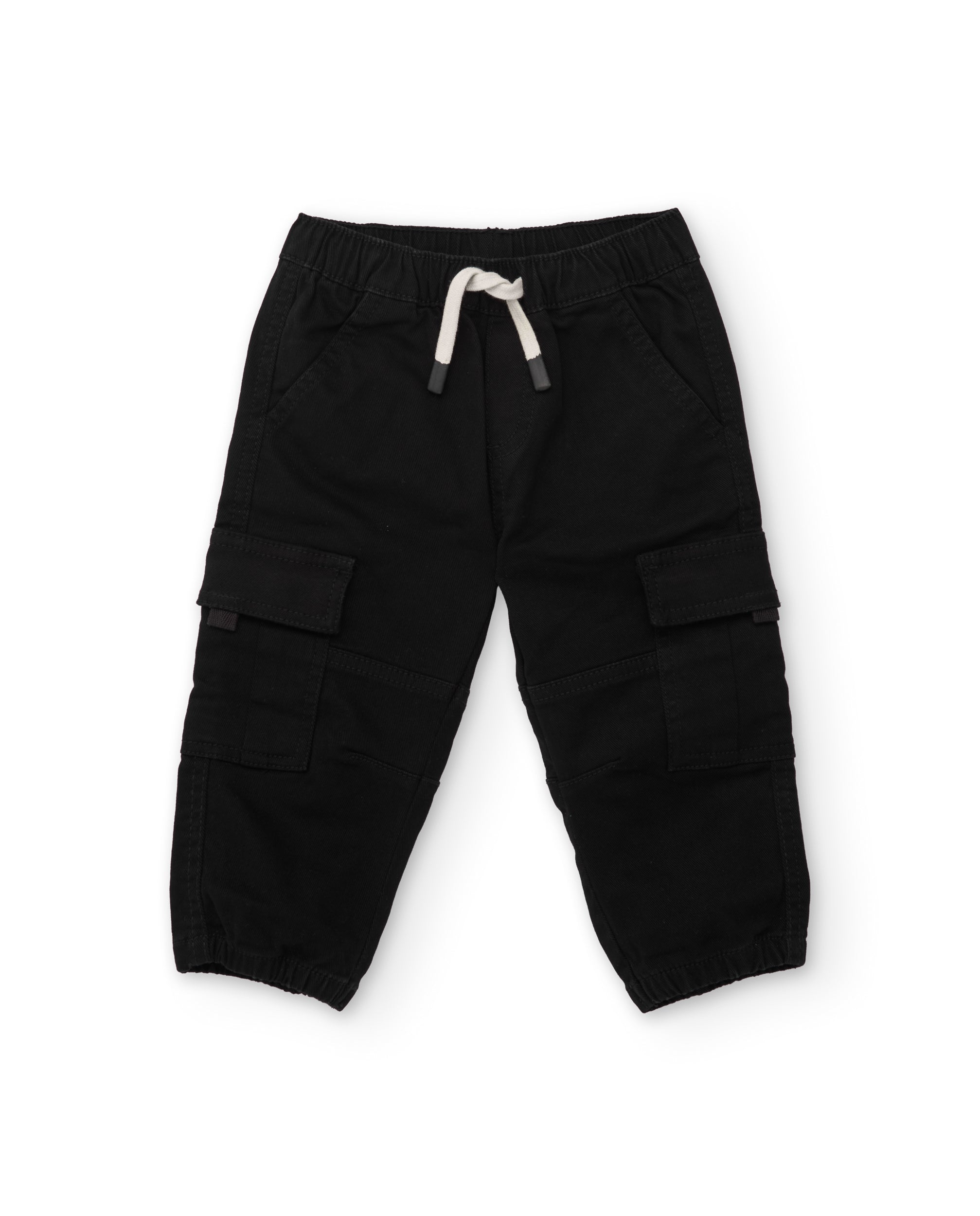 TucTuc Pantaloni jogger bambino nero twill con tasche