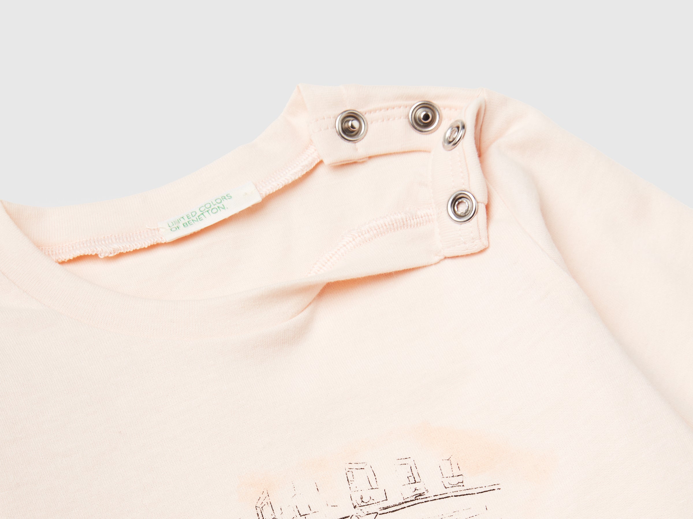 United Colors of Benetton Maglia Neonato Stampa Cotone Organico 50