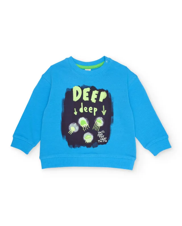 TucTuc Felpe felpa bambino blu meduse