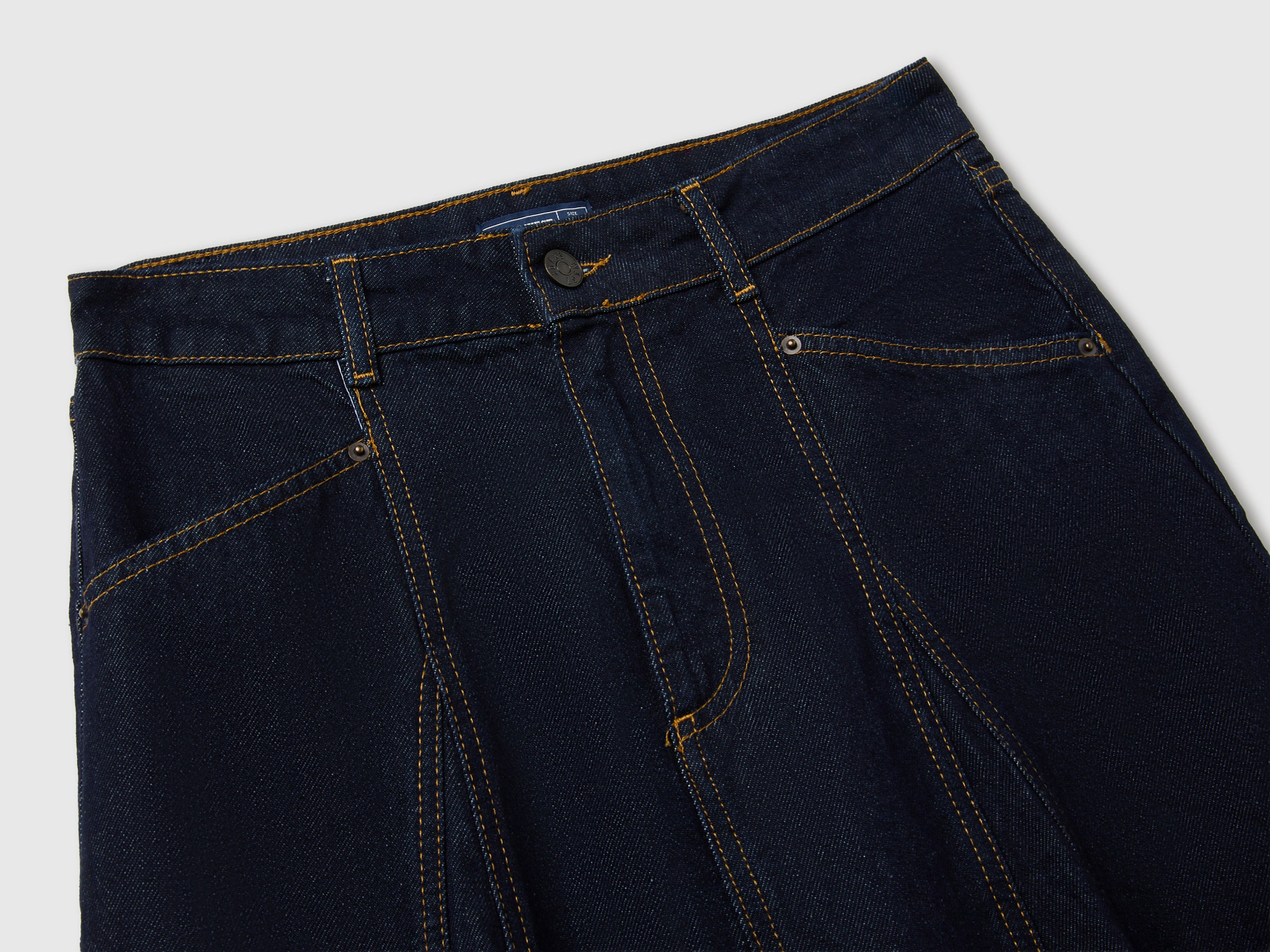 United Colors of Benetton Gonna Denim Effetto Usato Cotone 27