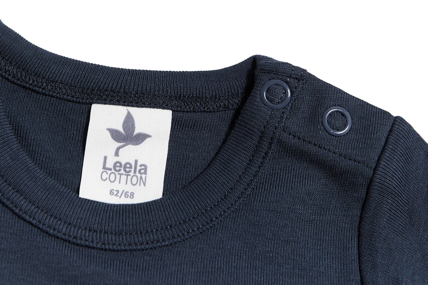 Leela Indigo body cotone bio 62-68 cm 3-6 mesi