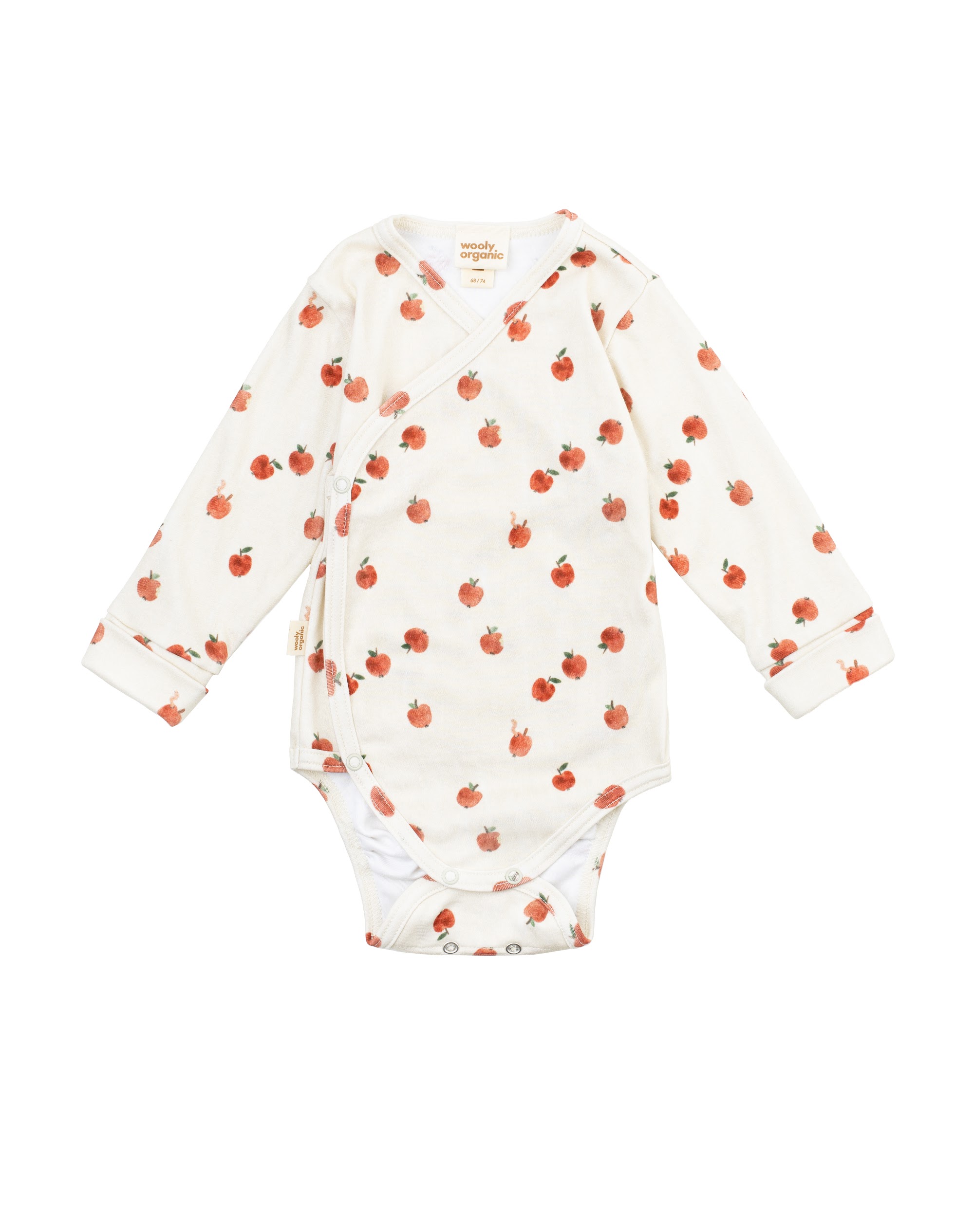 Woolly Organic AW26 Body Incrociato Neonato Cotone Bio
