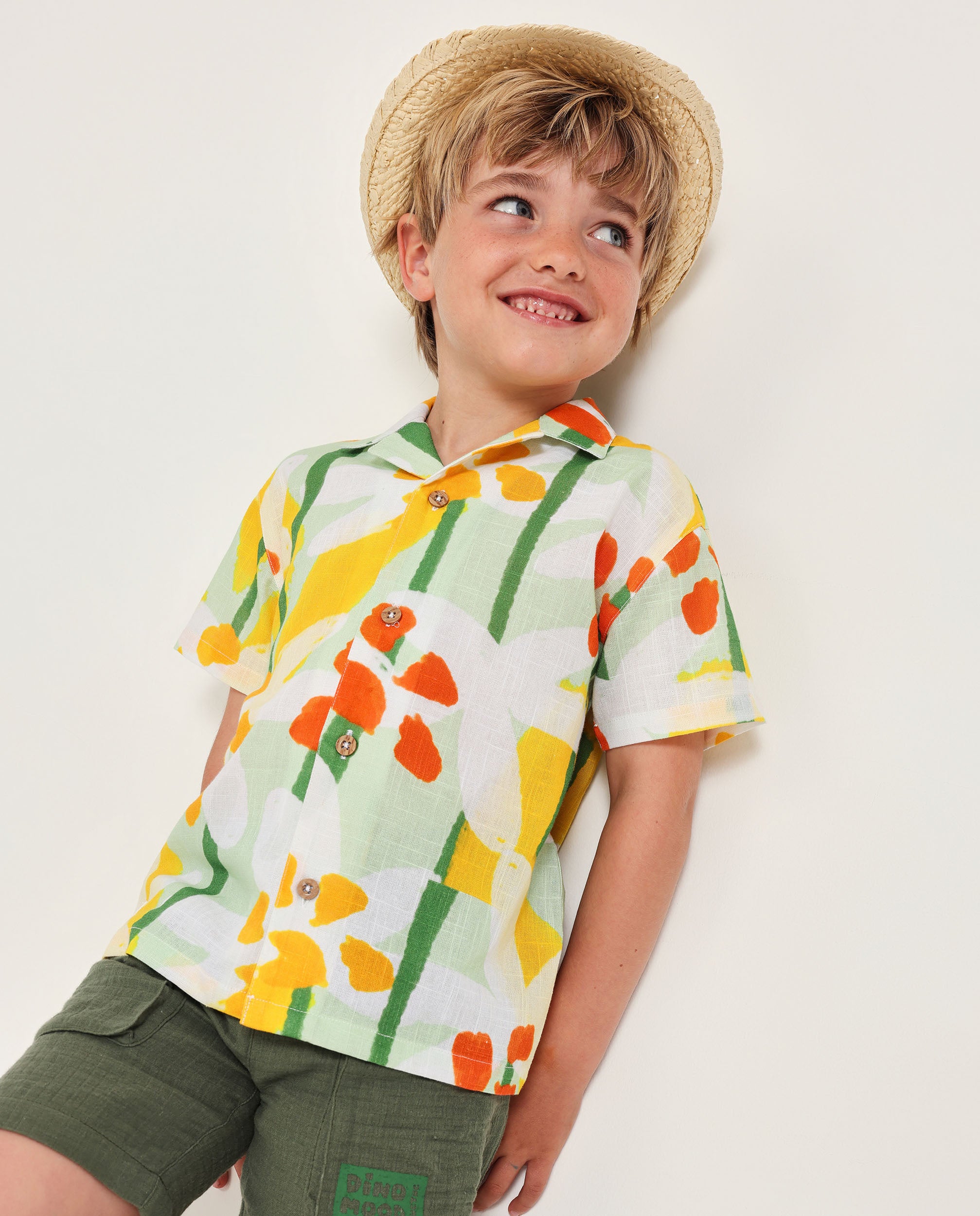 TucTuc Camicette Camicia Bambino Verde Stampa Artistico